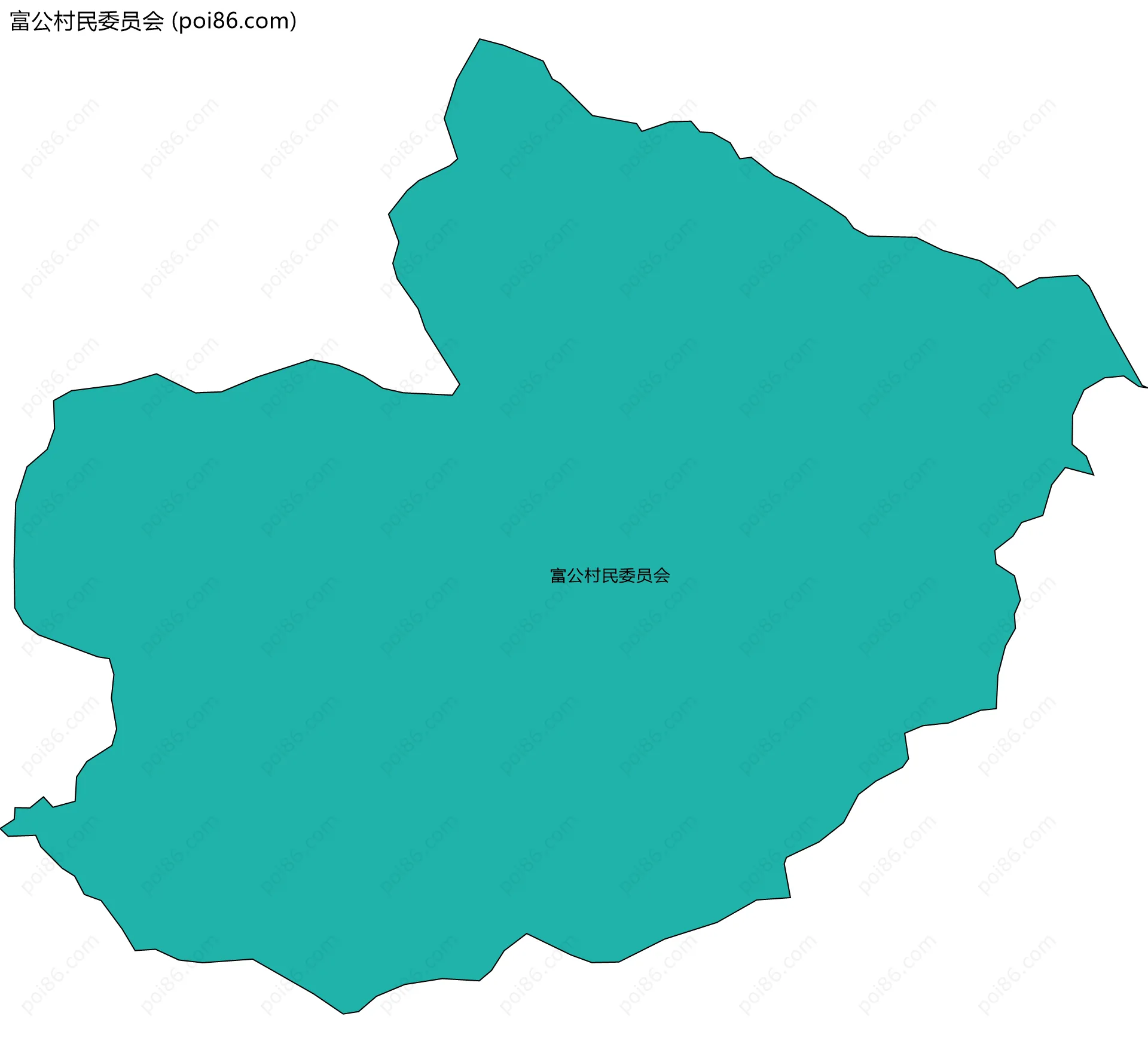富公村民委员会边界地图