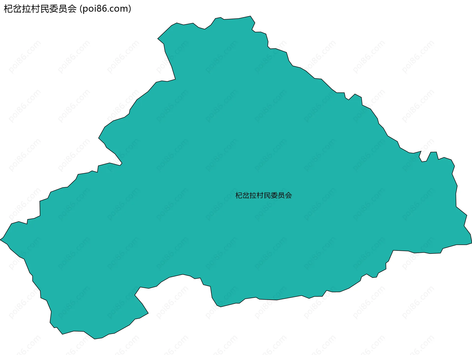 杞岔拉村民委员会边界地图