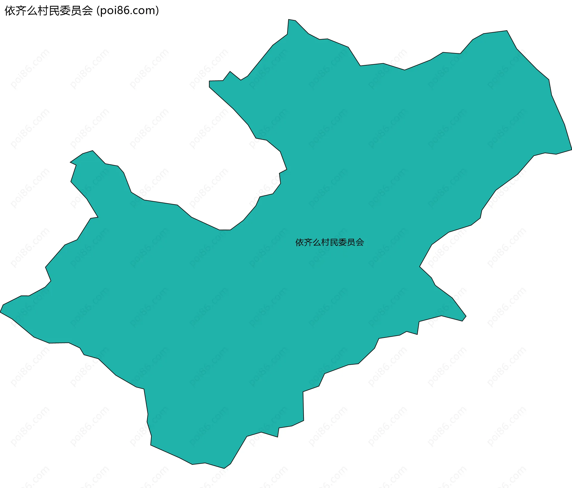 依齐么村民委员会边界地图