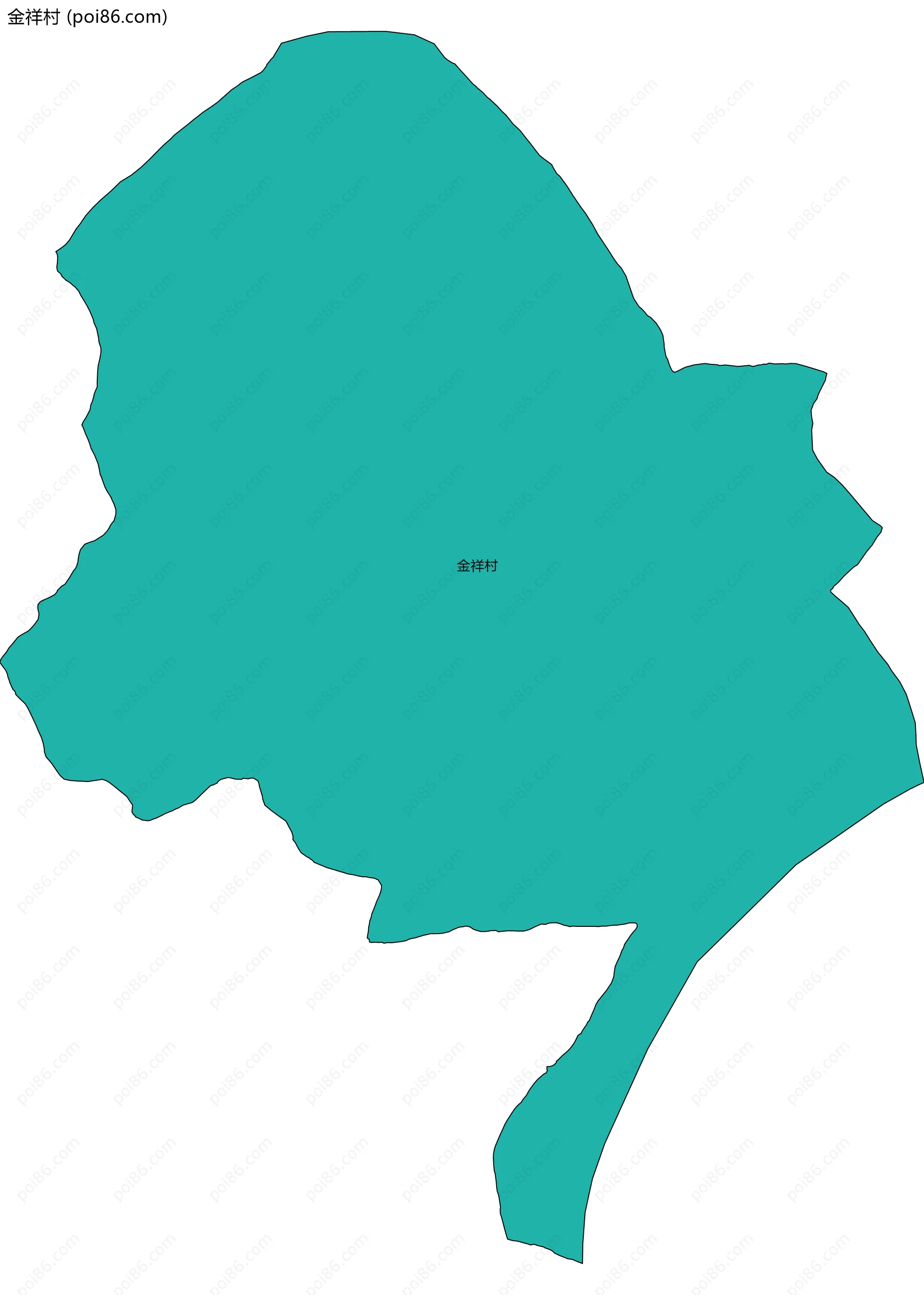 金祥村边界地图