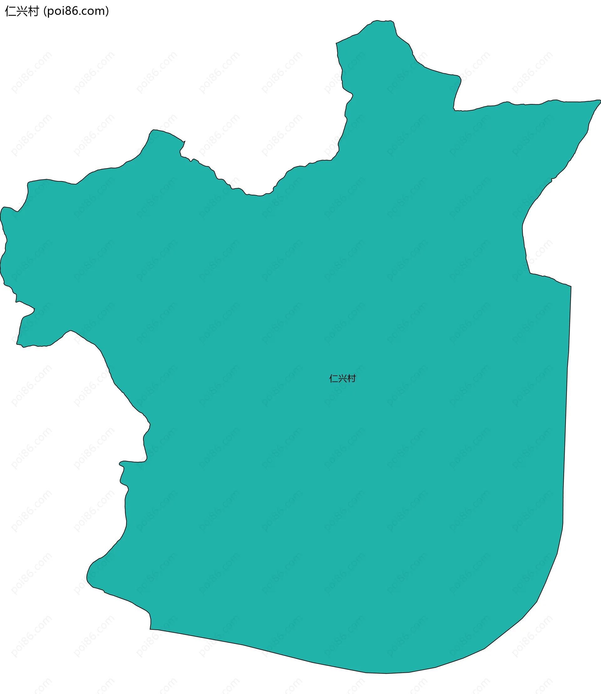 仁兴村边界地图