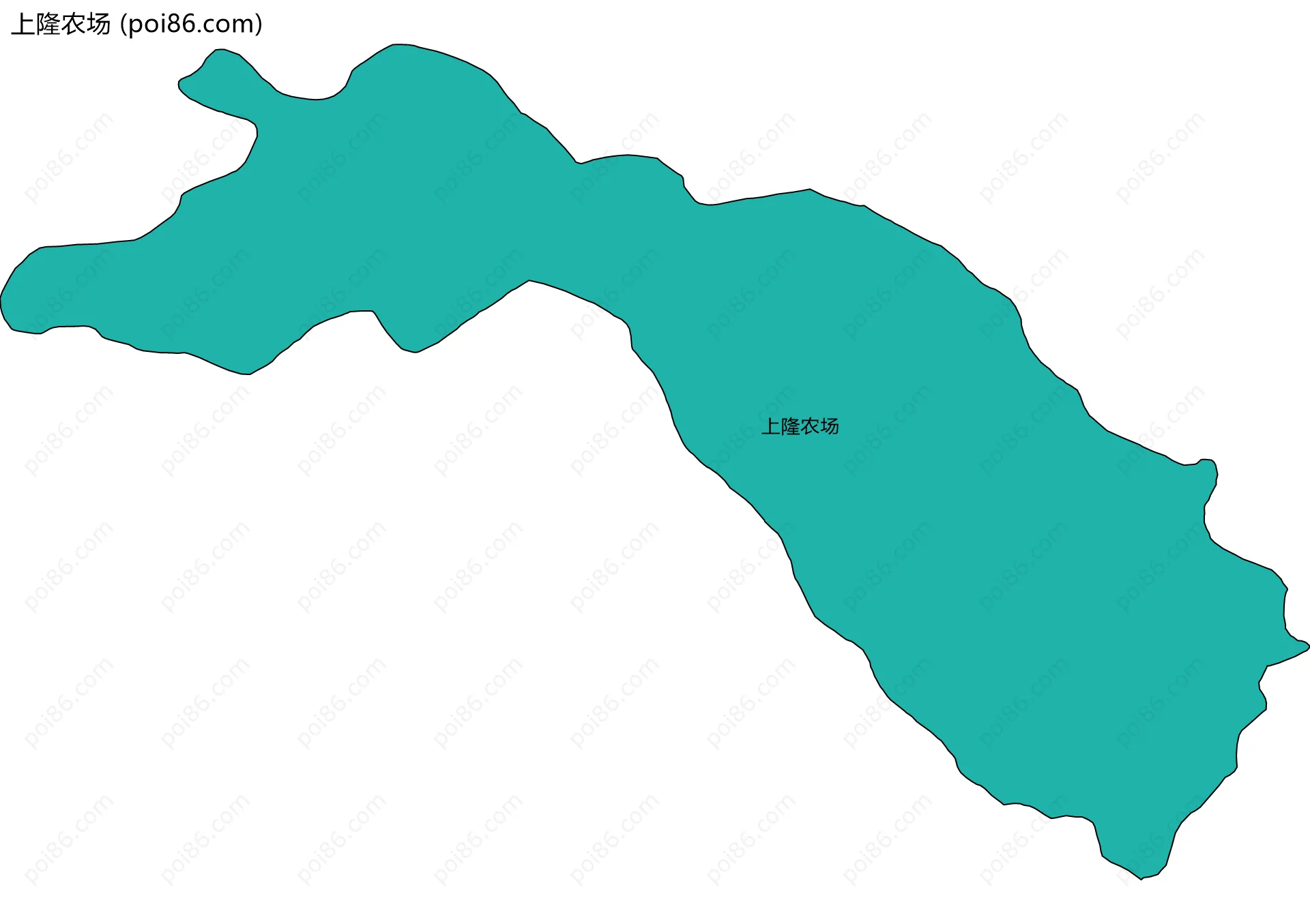 上隆农场边界地图