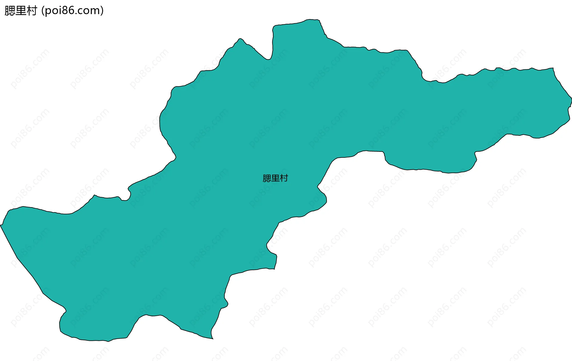 腮里村边界地图