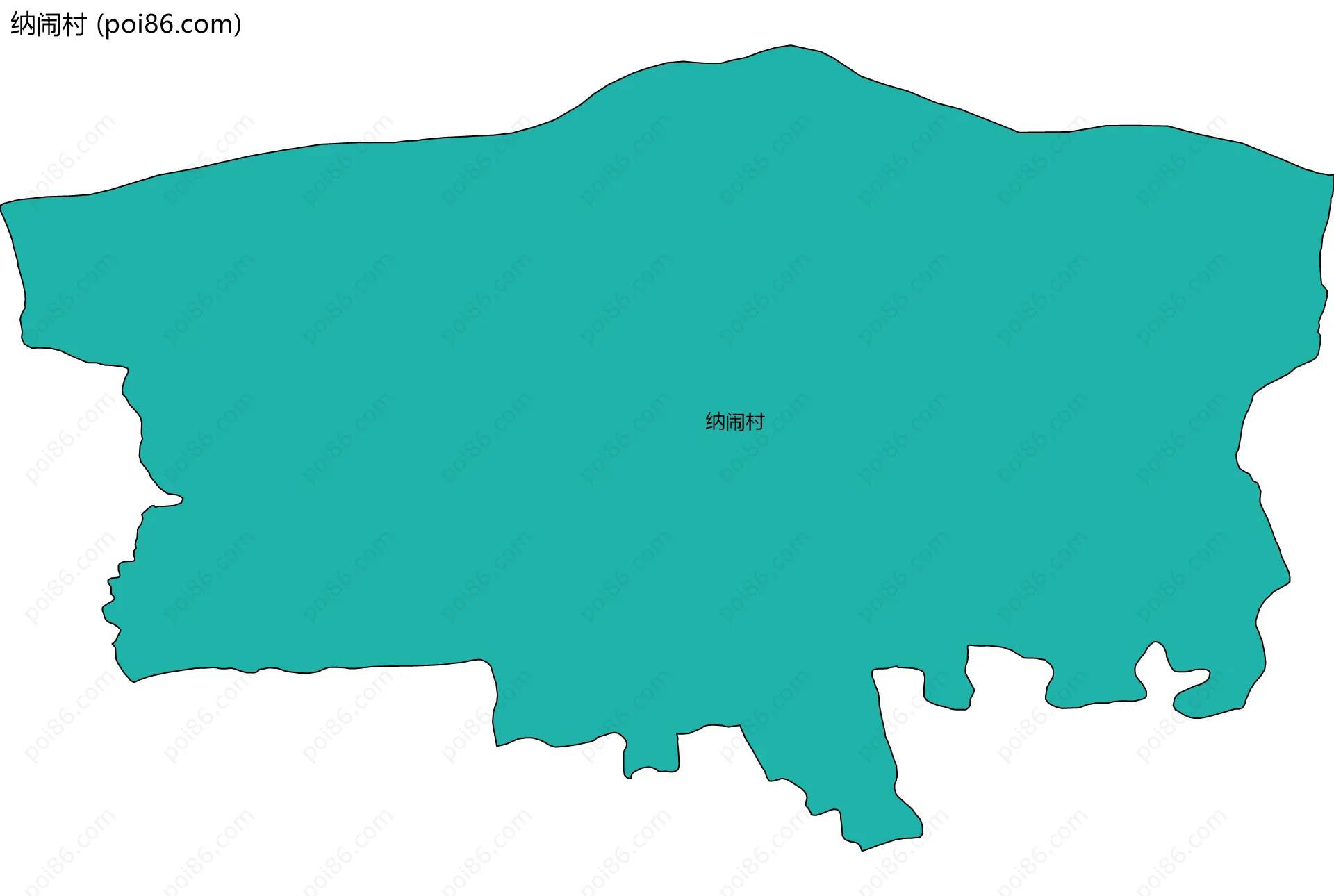 纳闹村边界地图