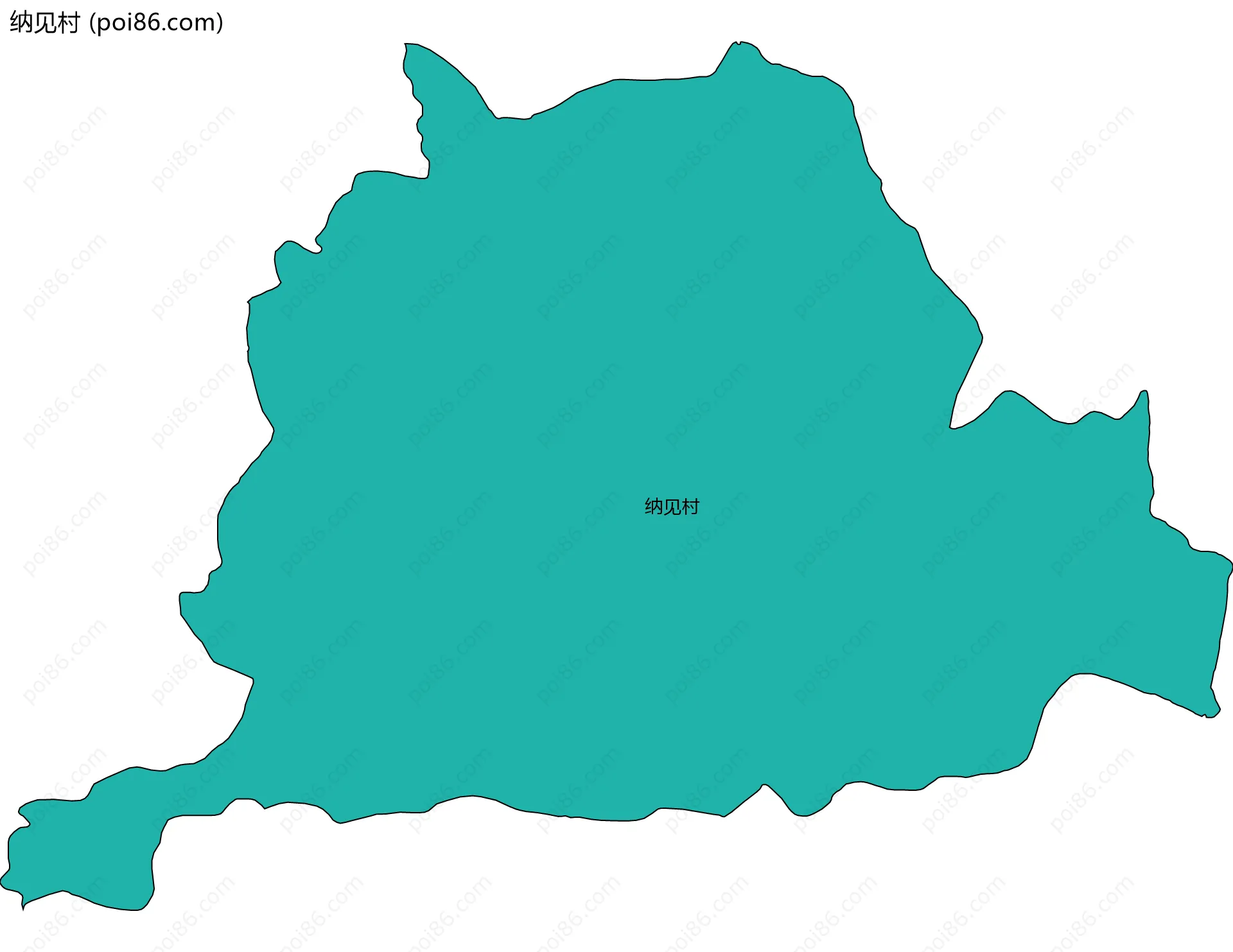 纳见村边界地图