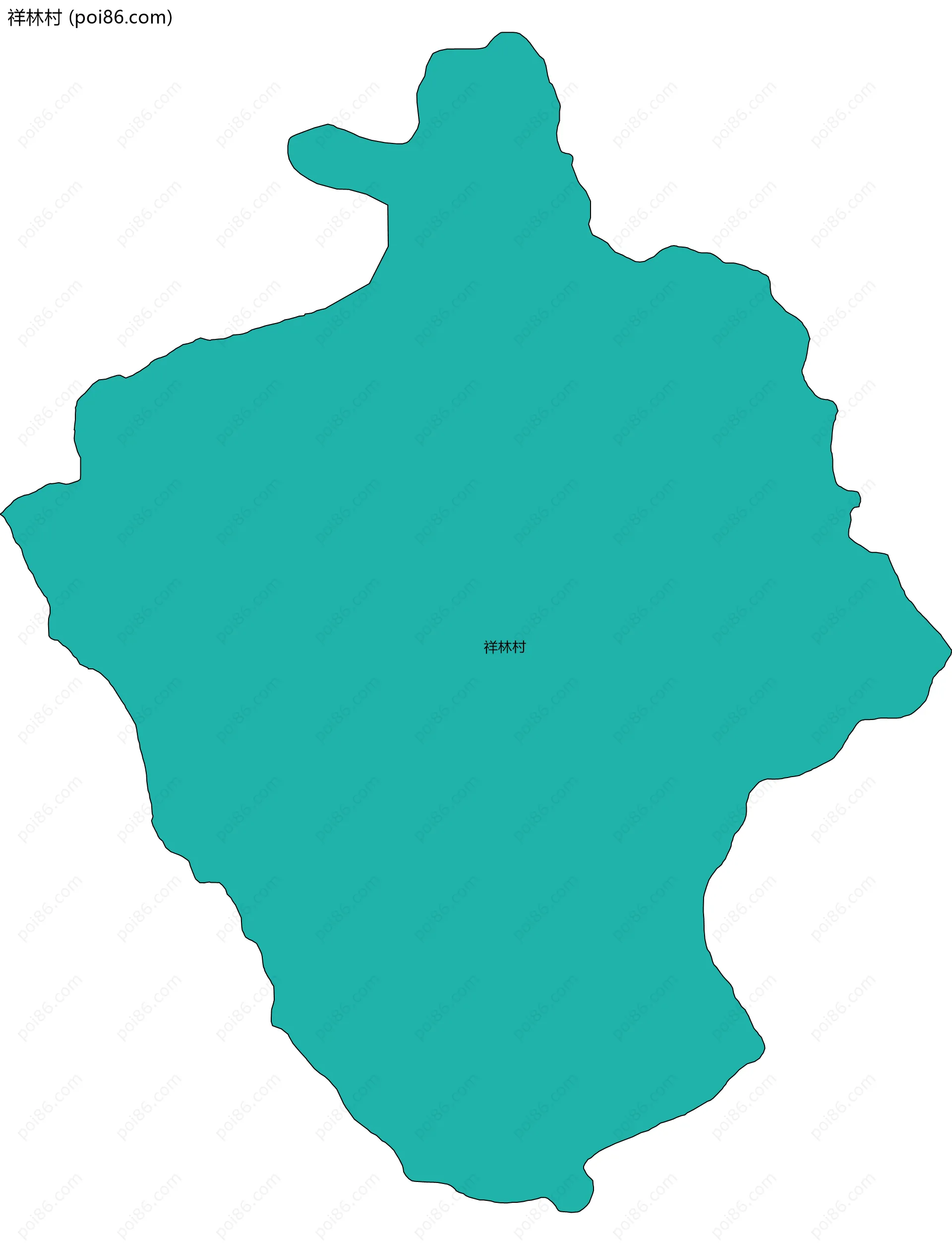 祥林村边界地图