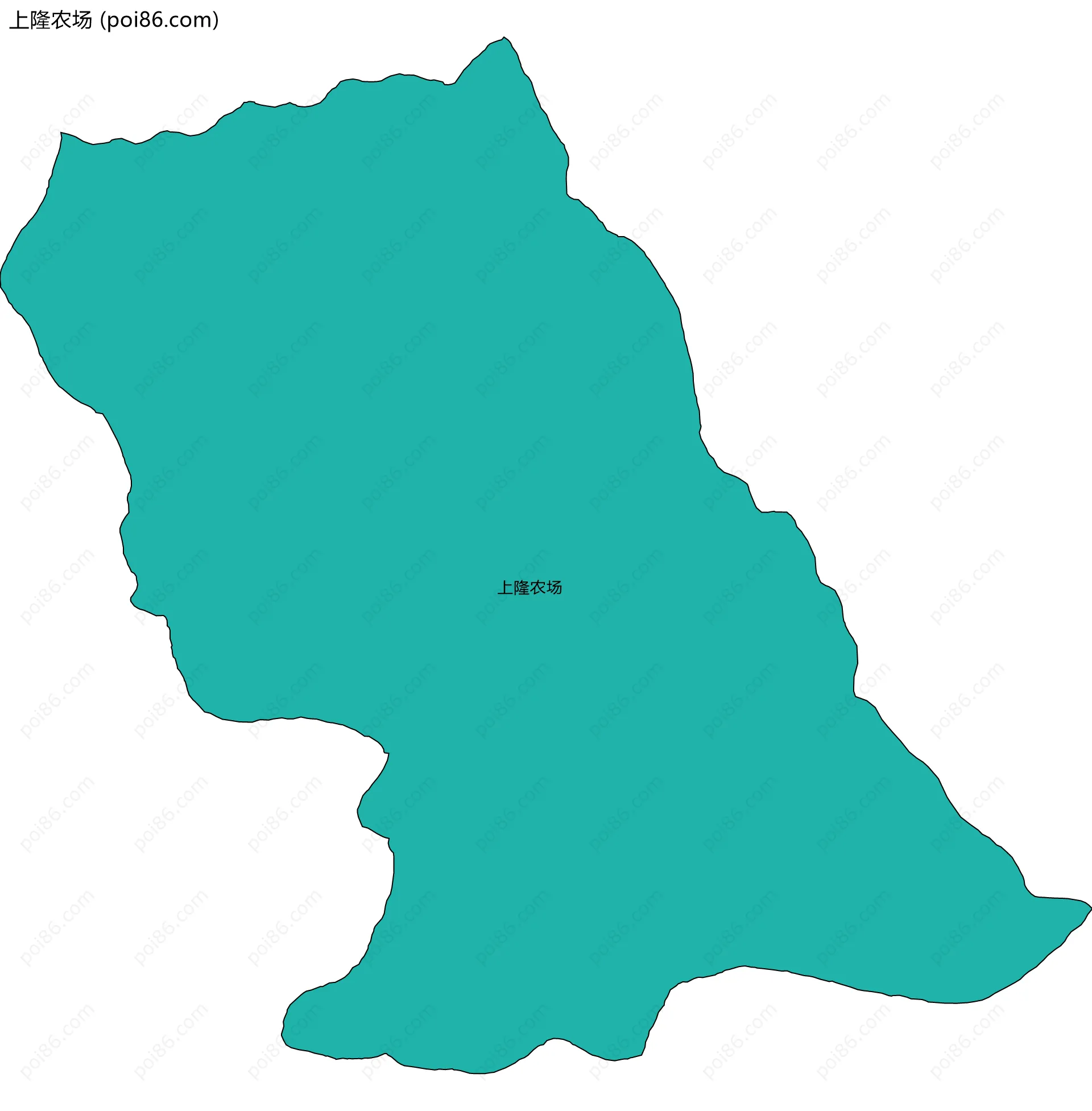上隆农场边界地图