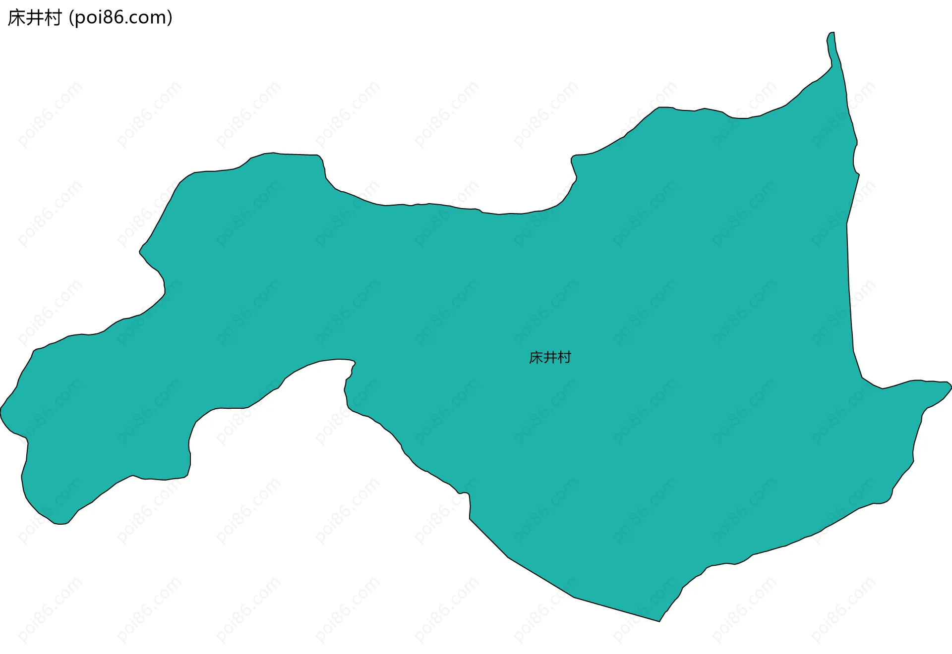 床井村边界地图