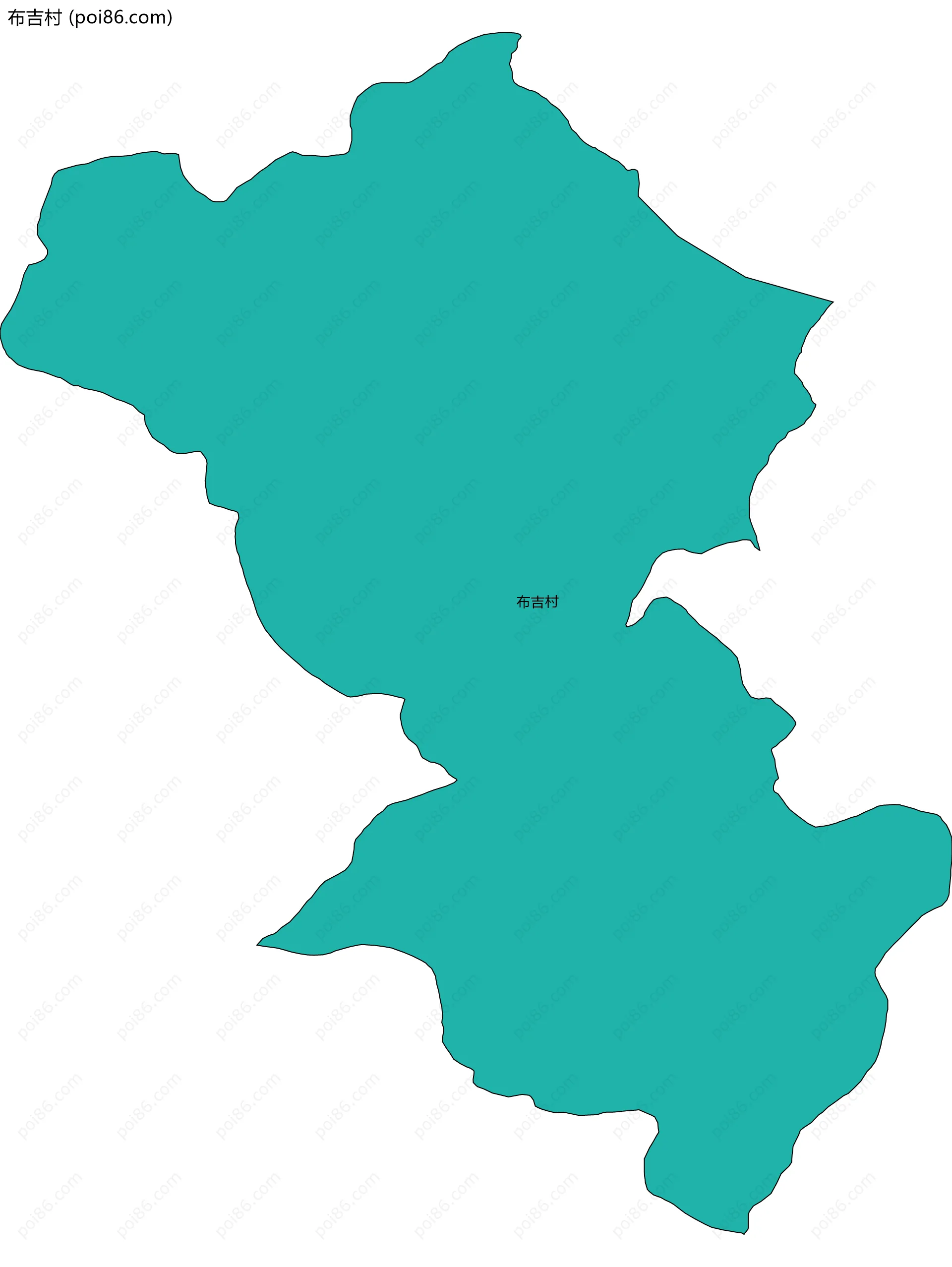 布吉村边界地图