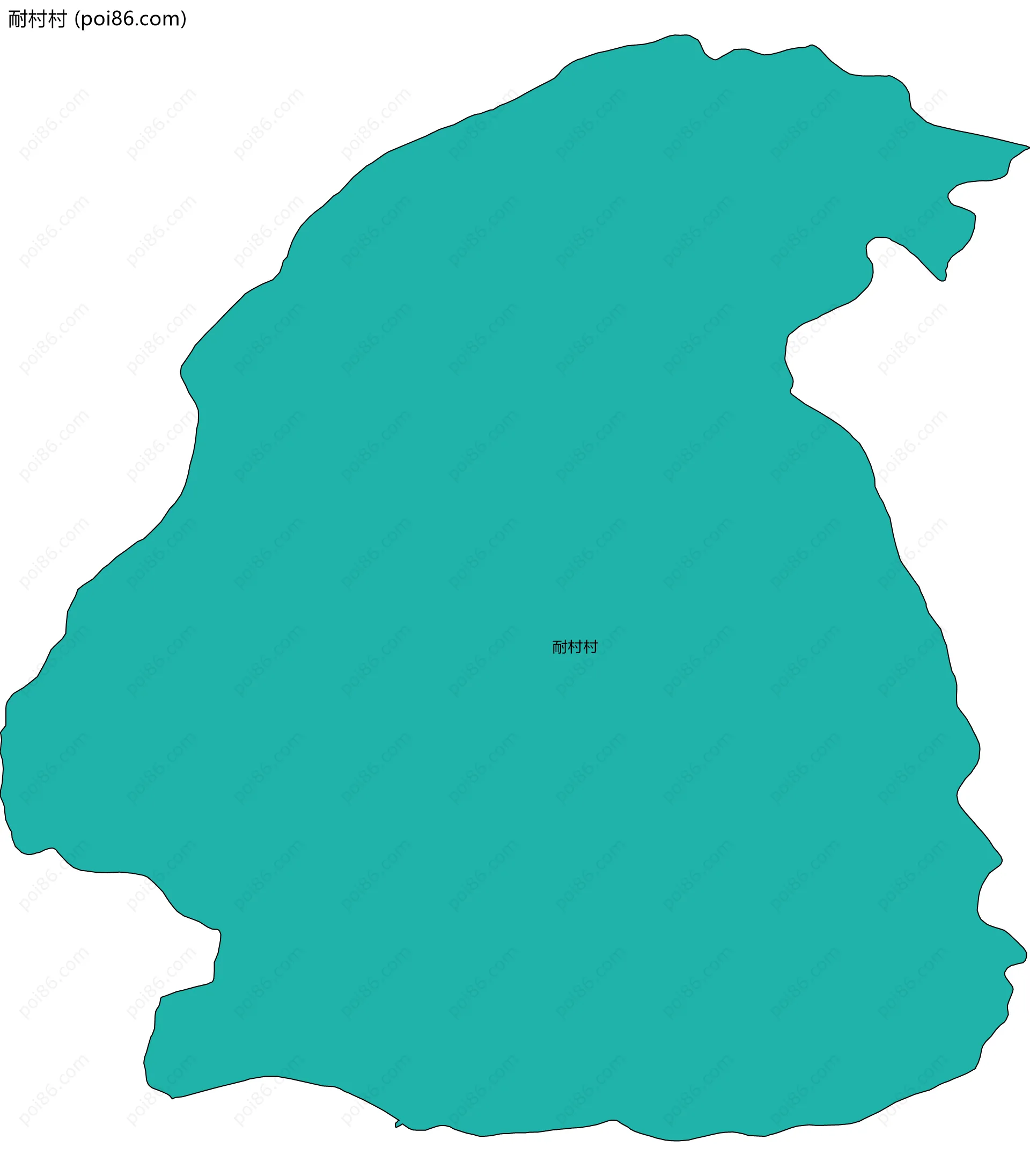 耐村村边界地图