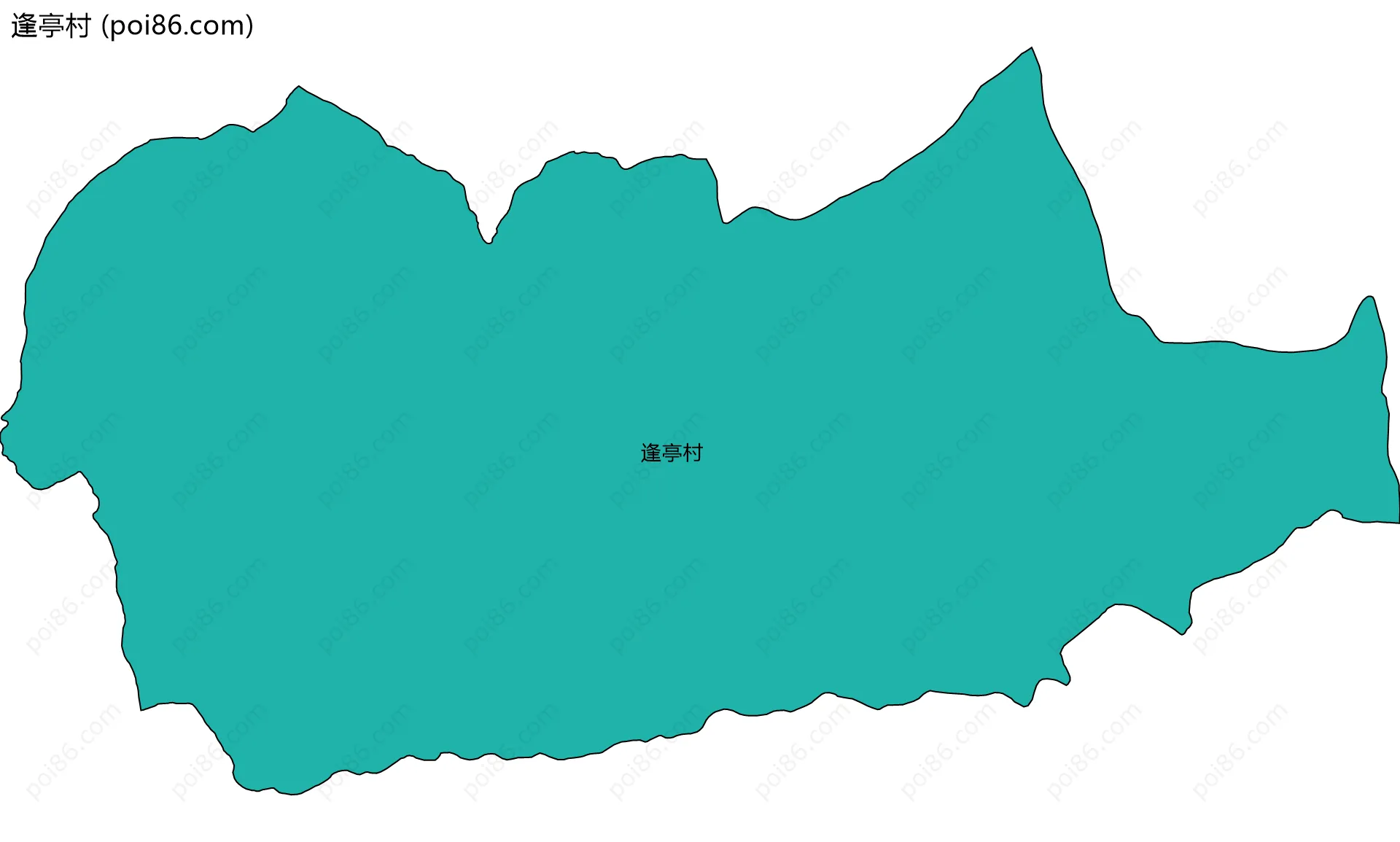 逢亭村边界地图