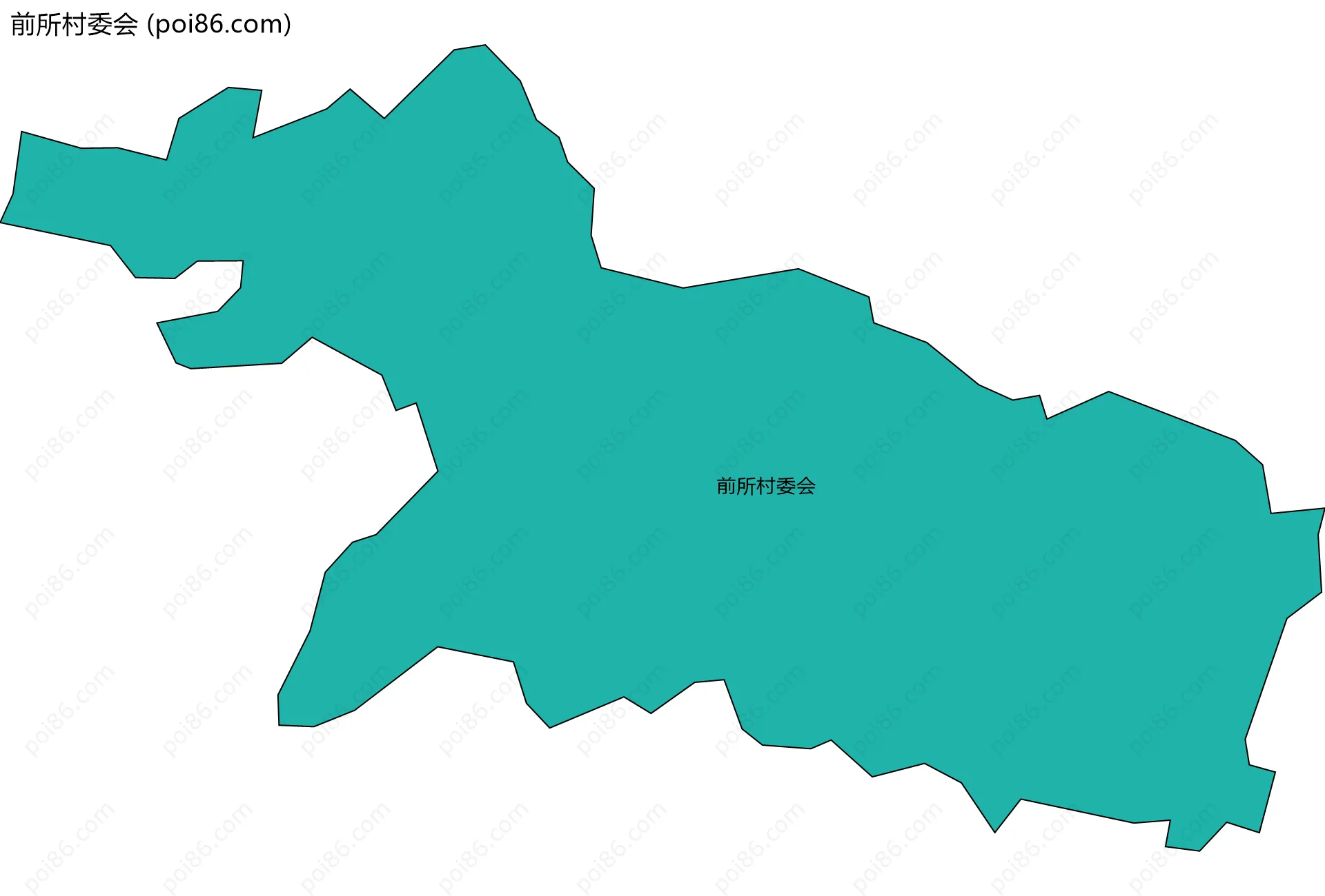 前所村委会边界地图