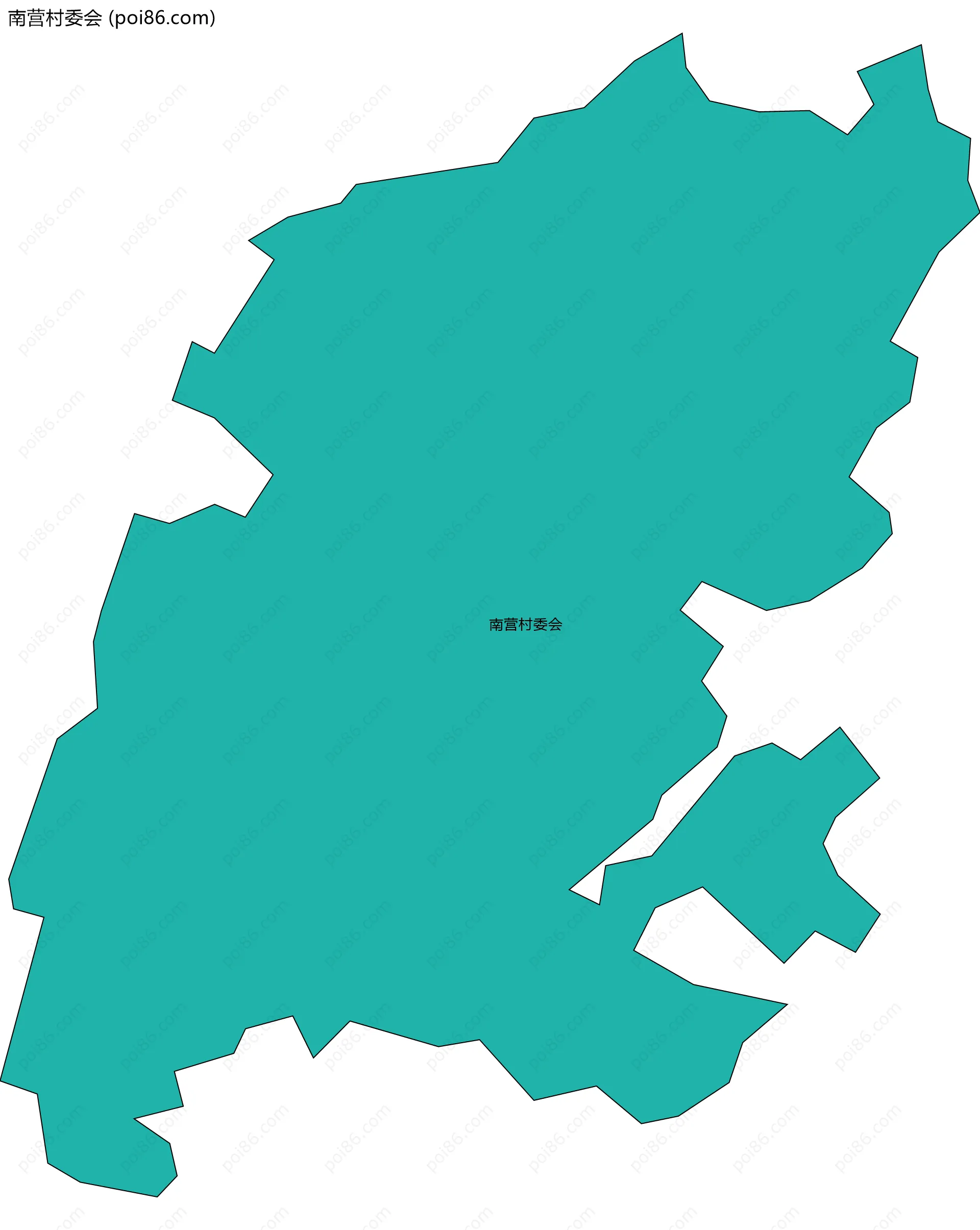 南营村委会边界地图