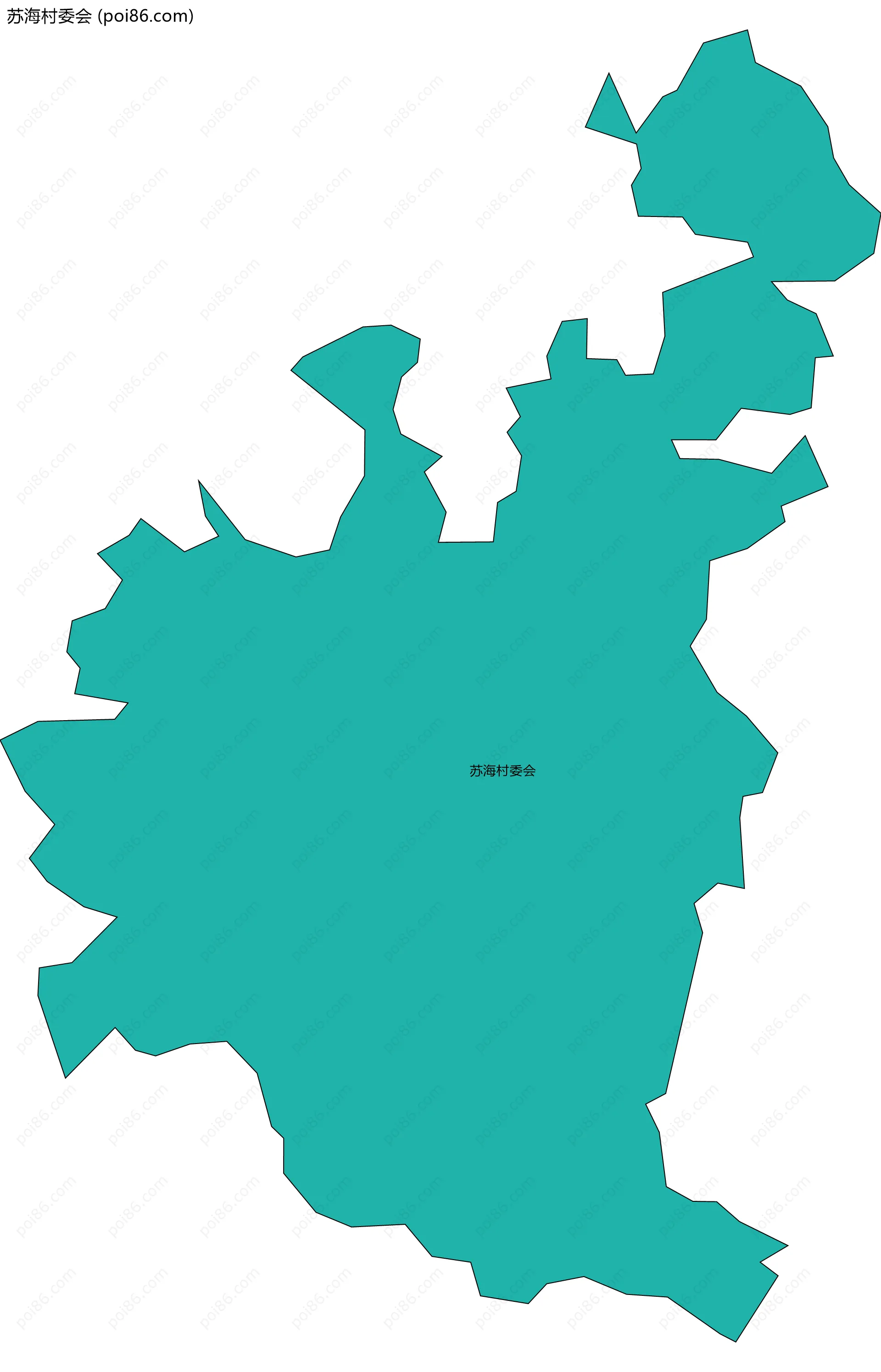 苏海村委会边界地图