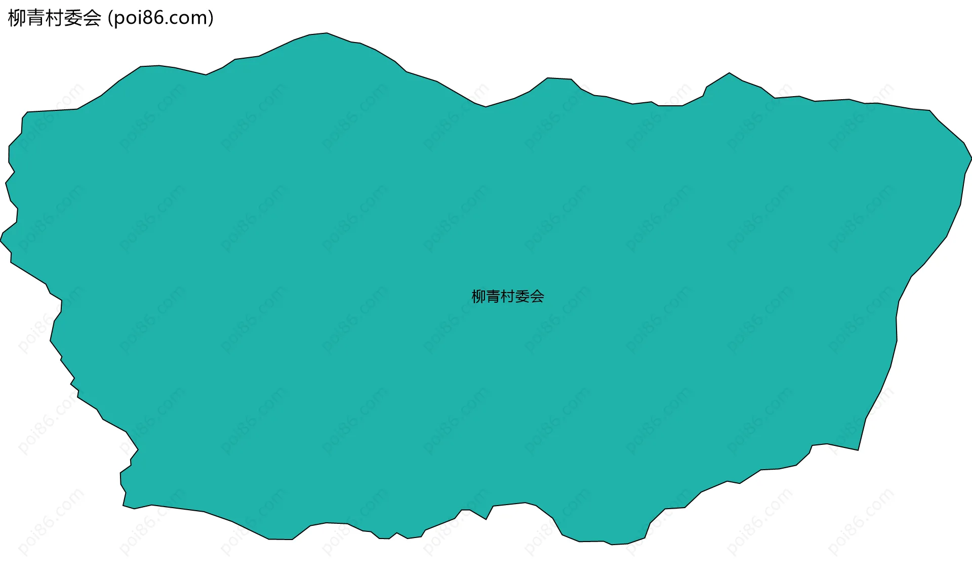 柳青村委会边界地图
