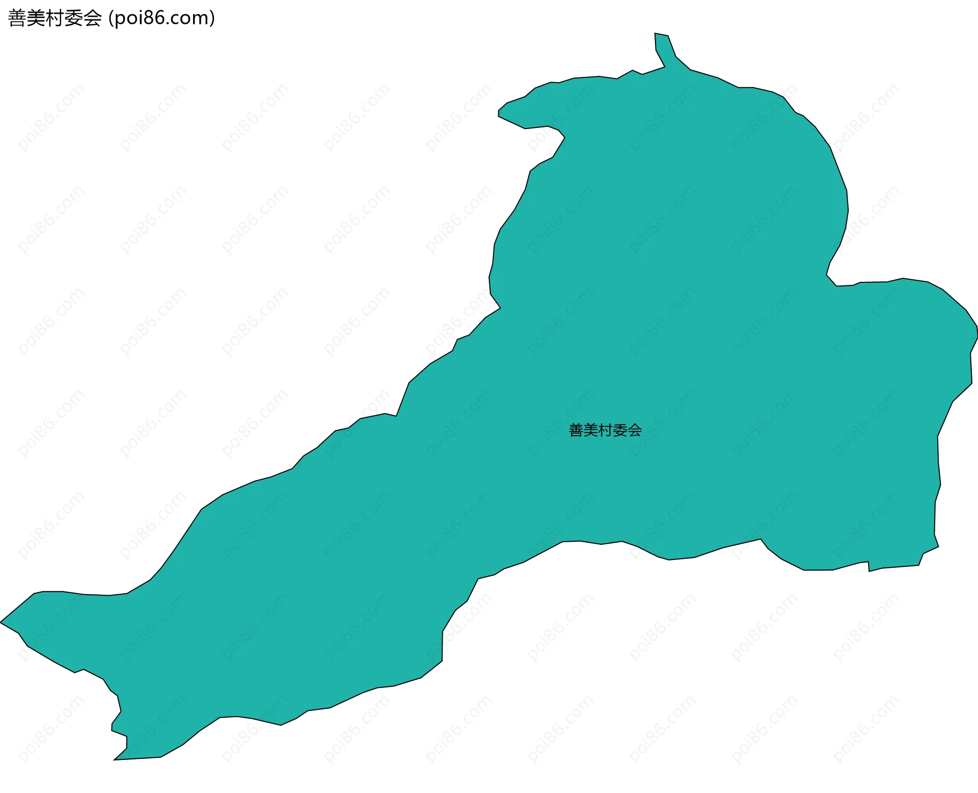 善美村委会边界地图