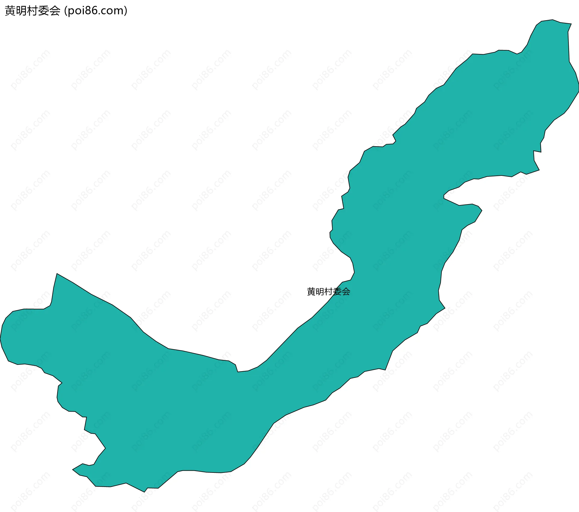 黄明村委会边界地图