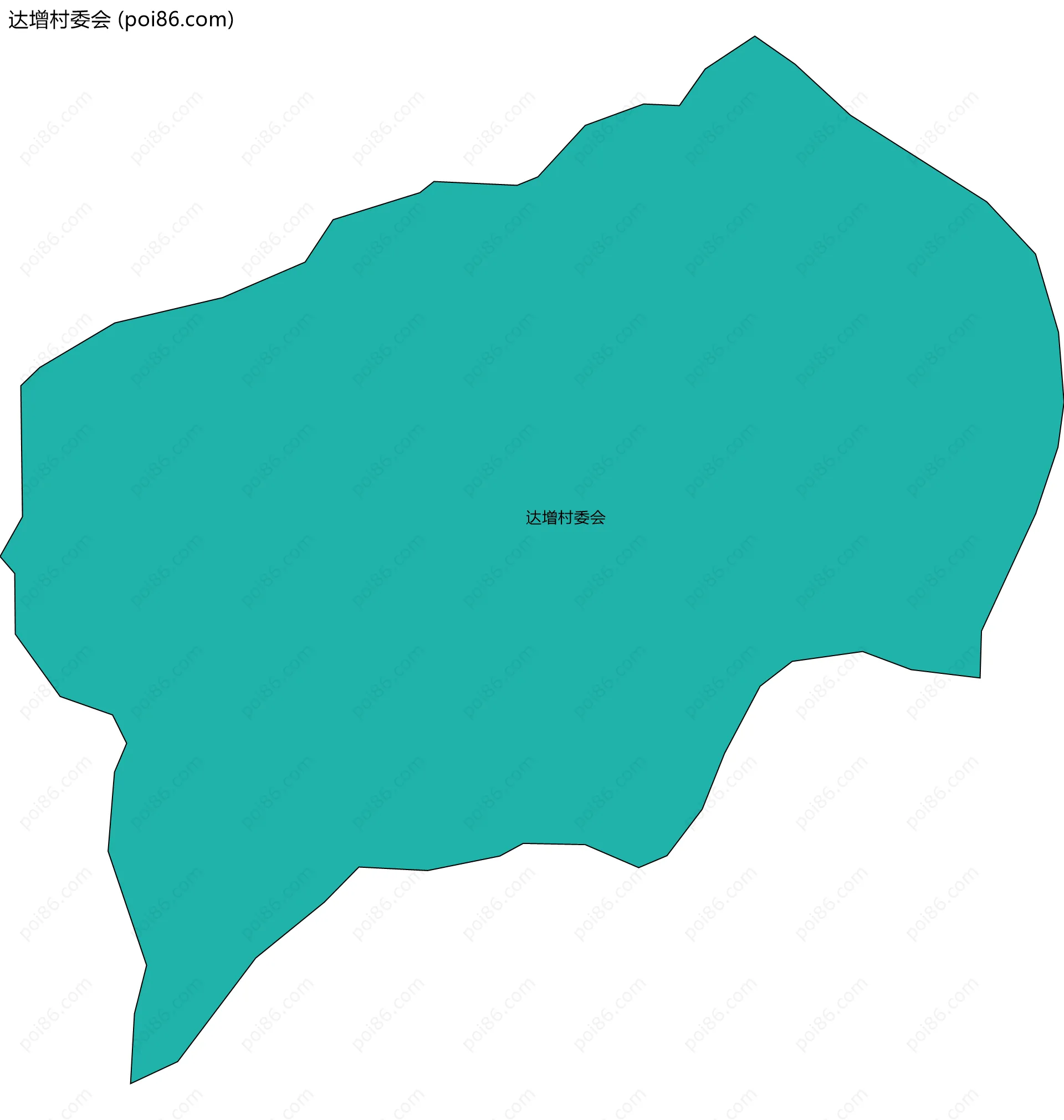 达增村委会边界地图