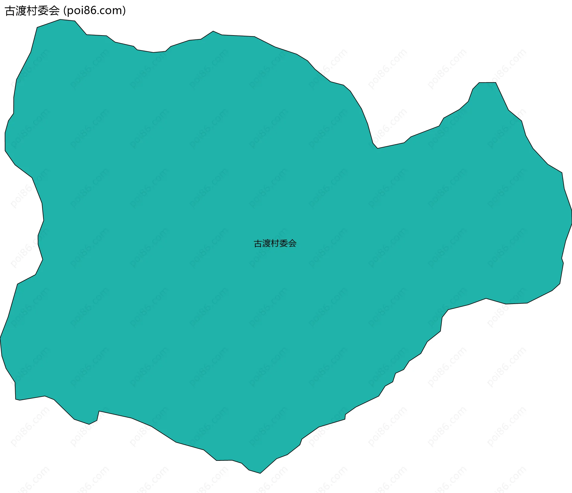 古渡村委会边界地图