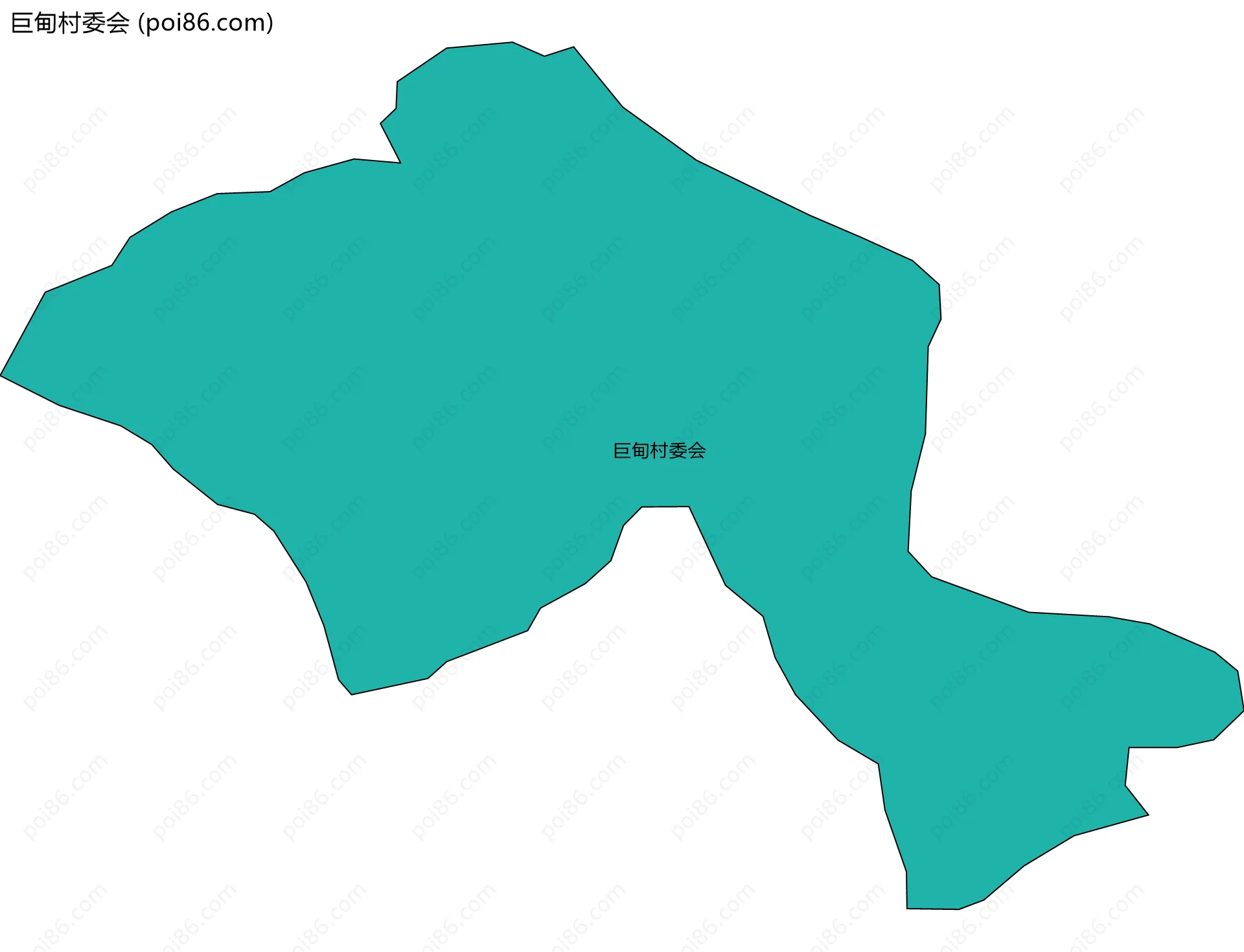 巨甸村委会边界地图