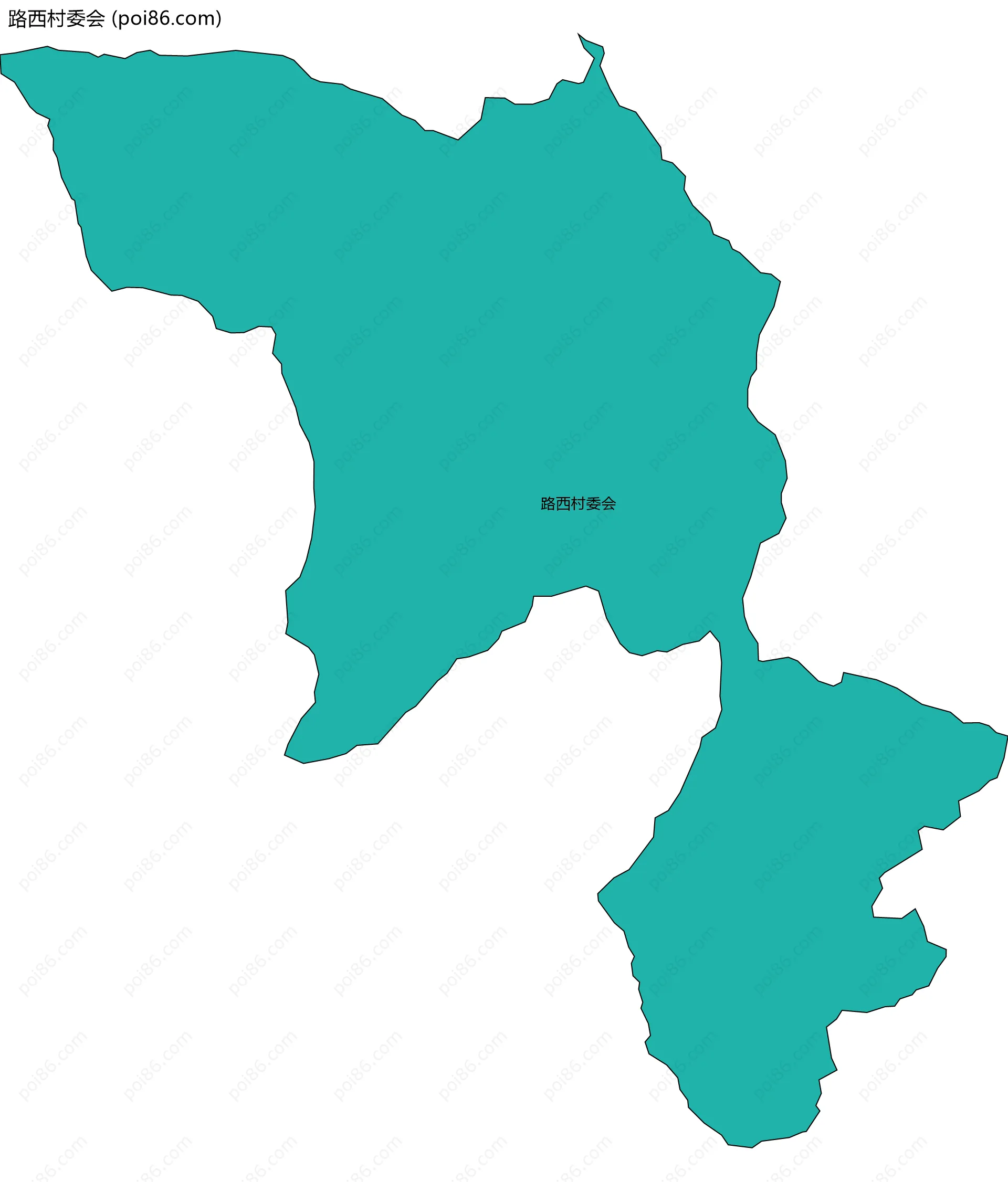 路西村委会边界地图