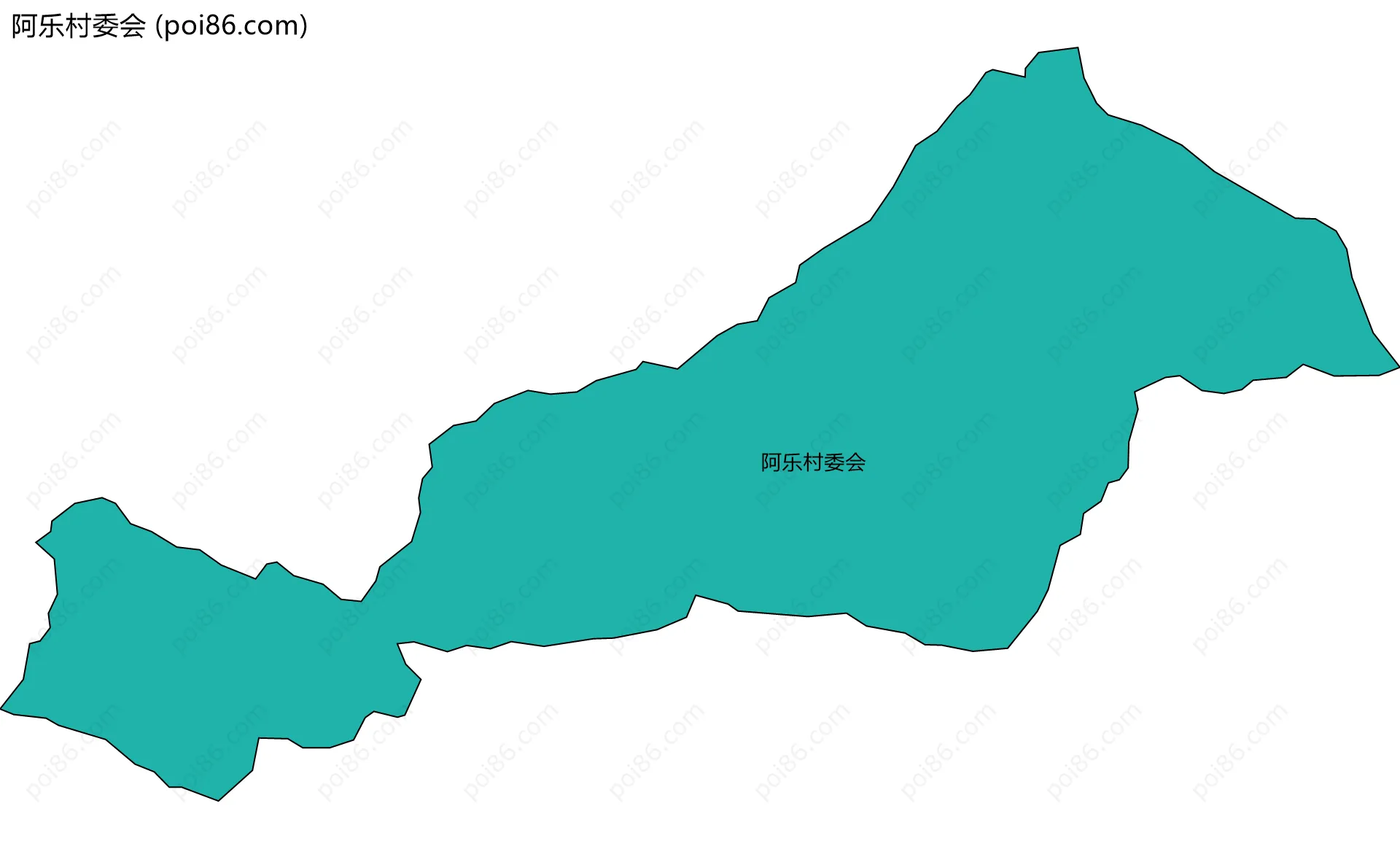 阿乐村委会边界地图