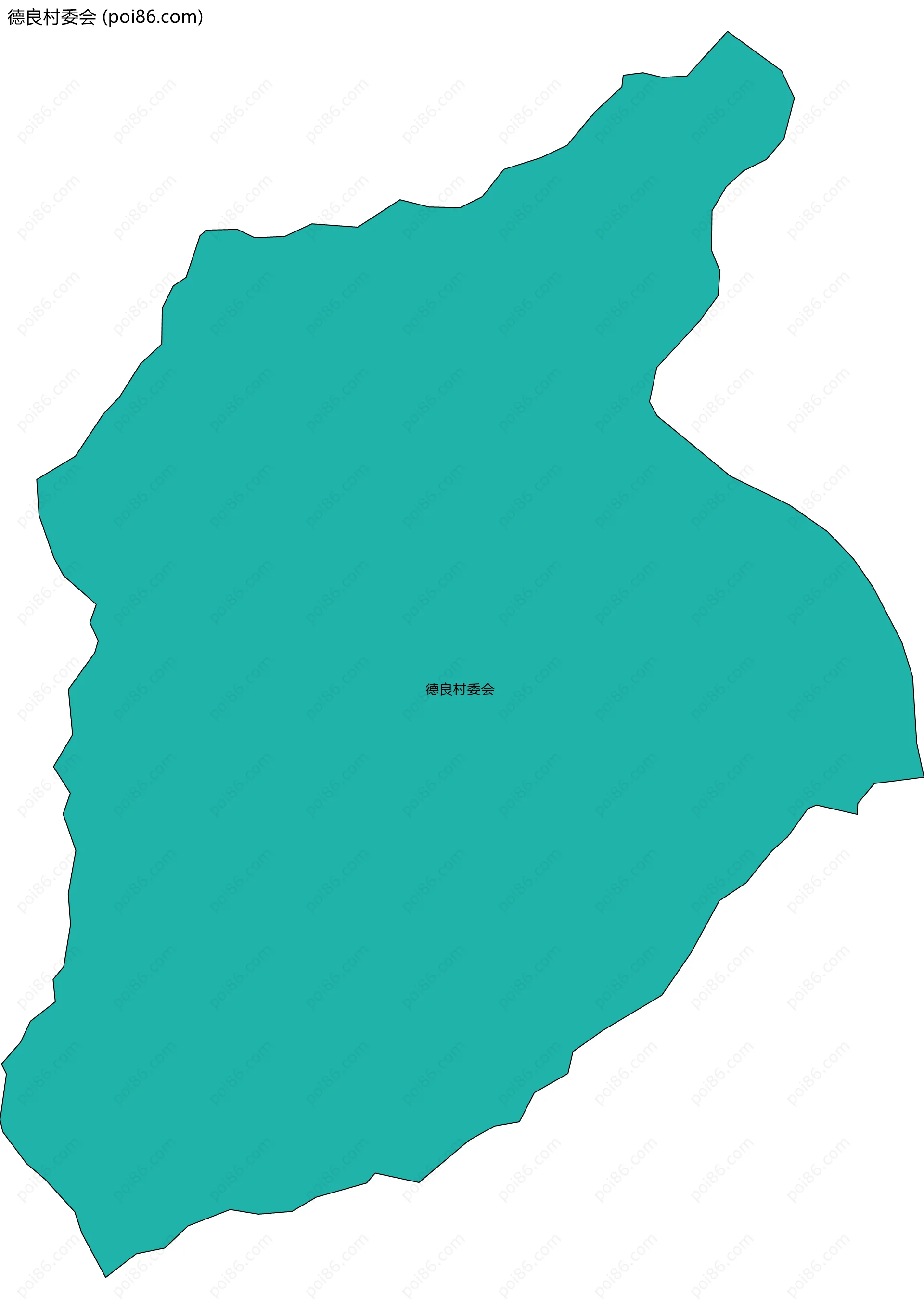 德良村委会边界地图