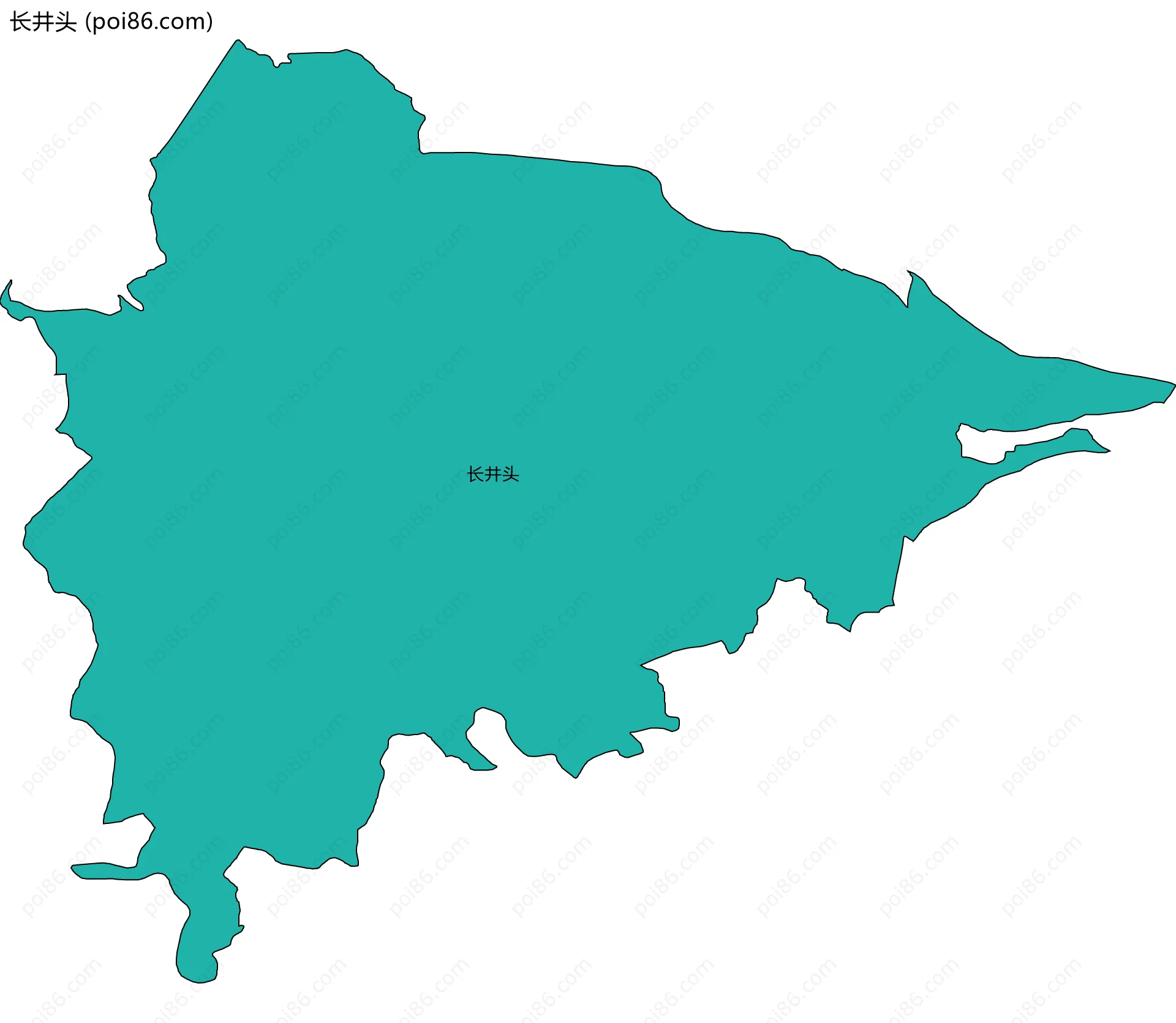 长井头边界地图