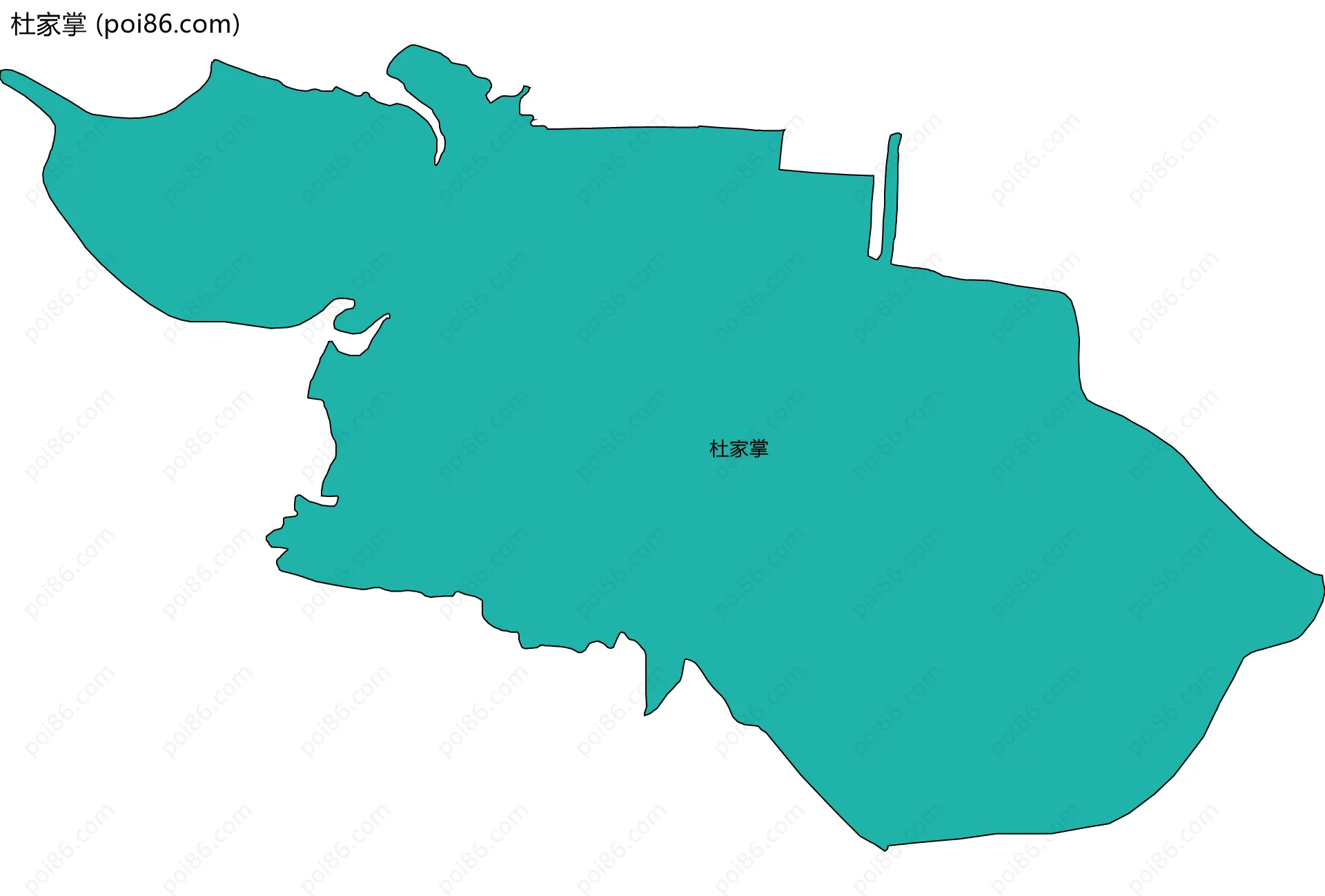 杜家掌边界地图