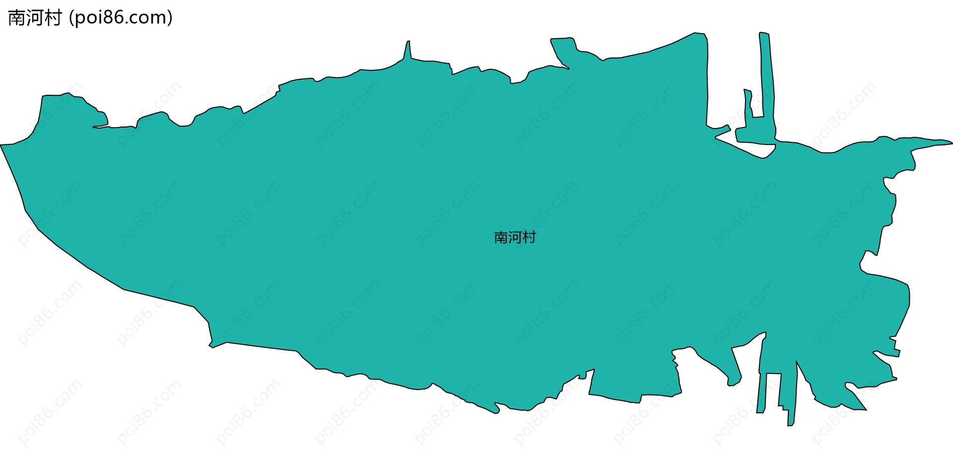 南河村边界地图