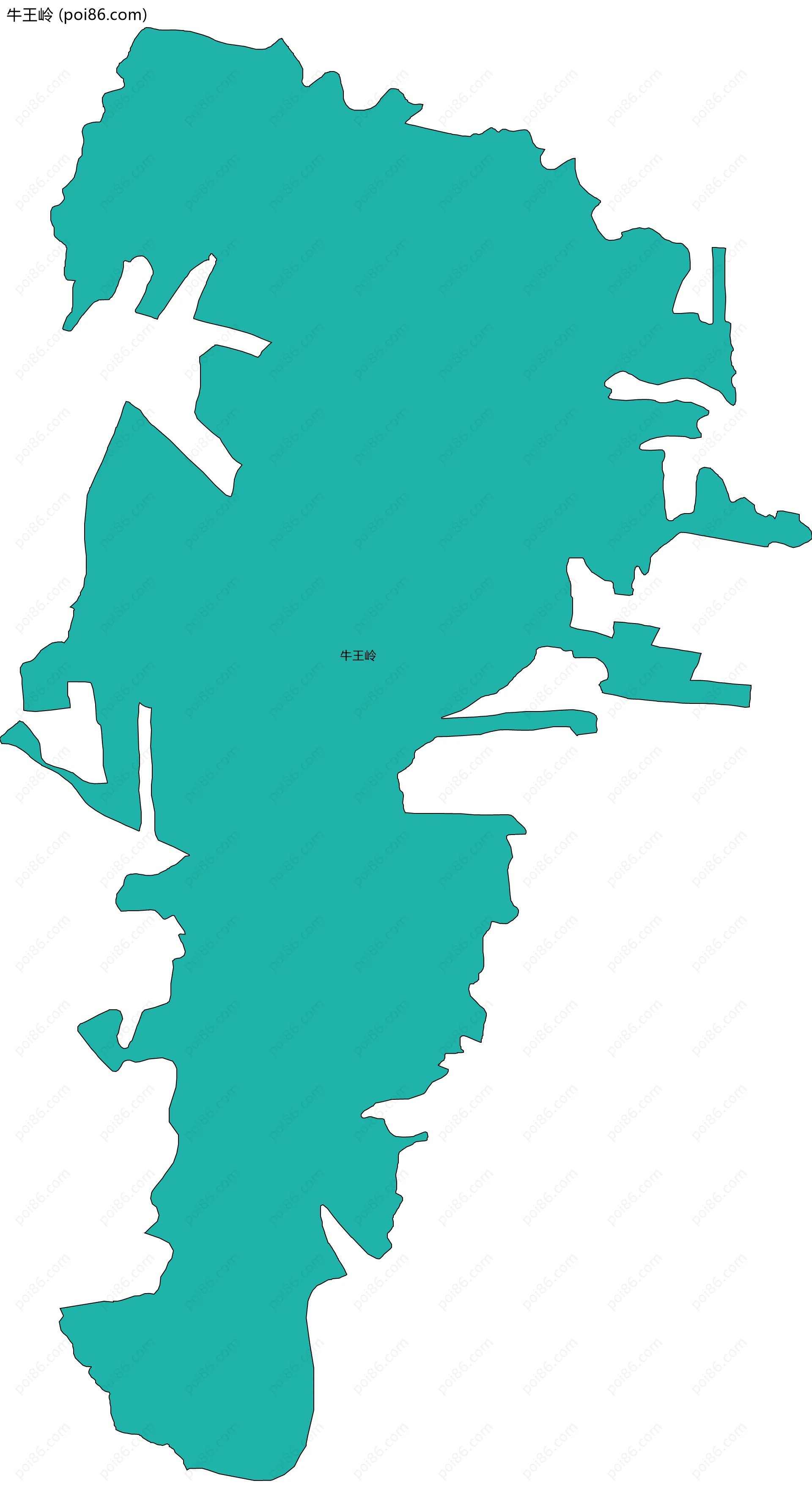 牛王岭边界地图