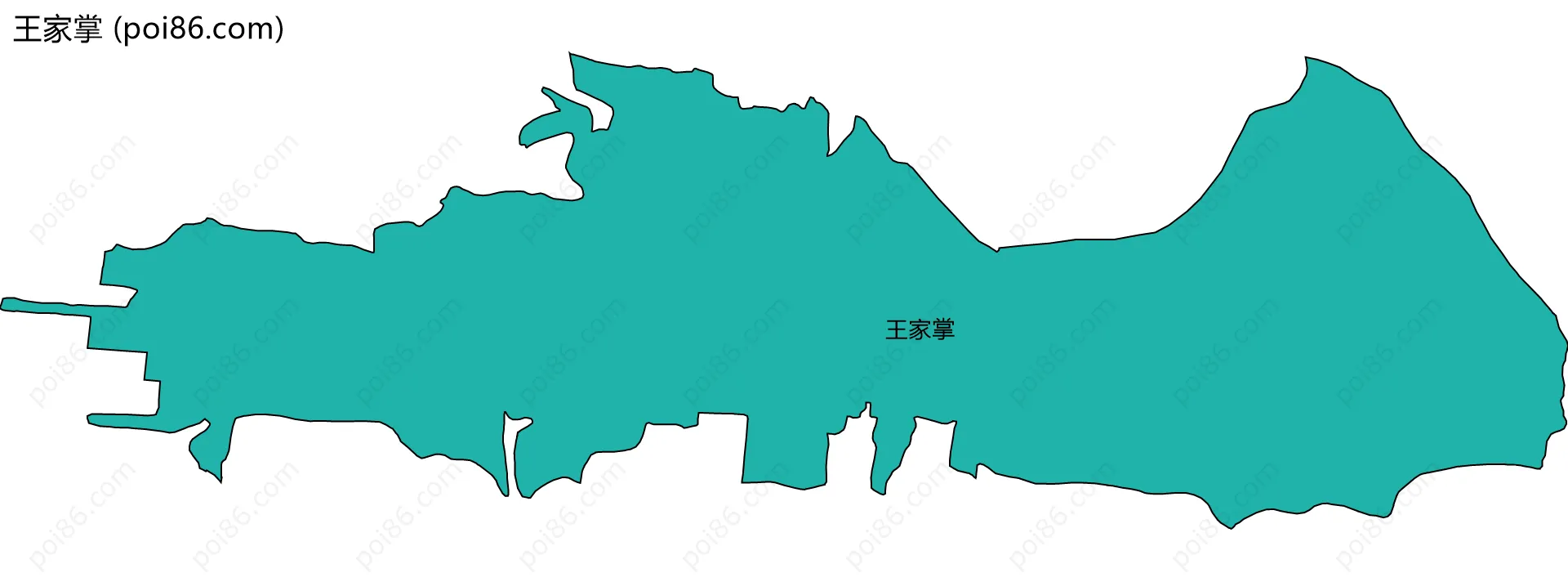 王家掌边界地图