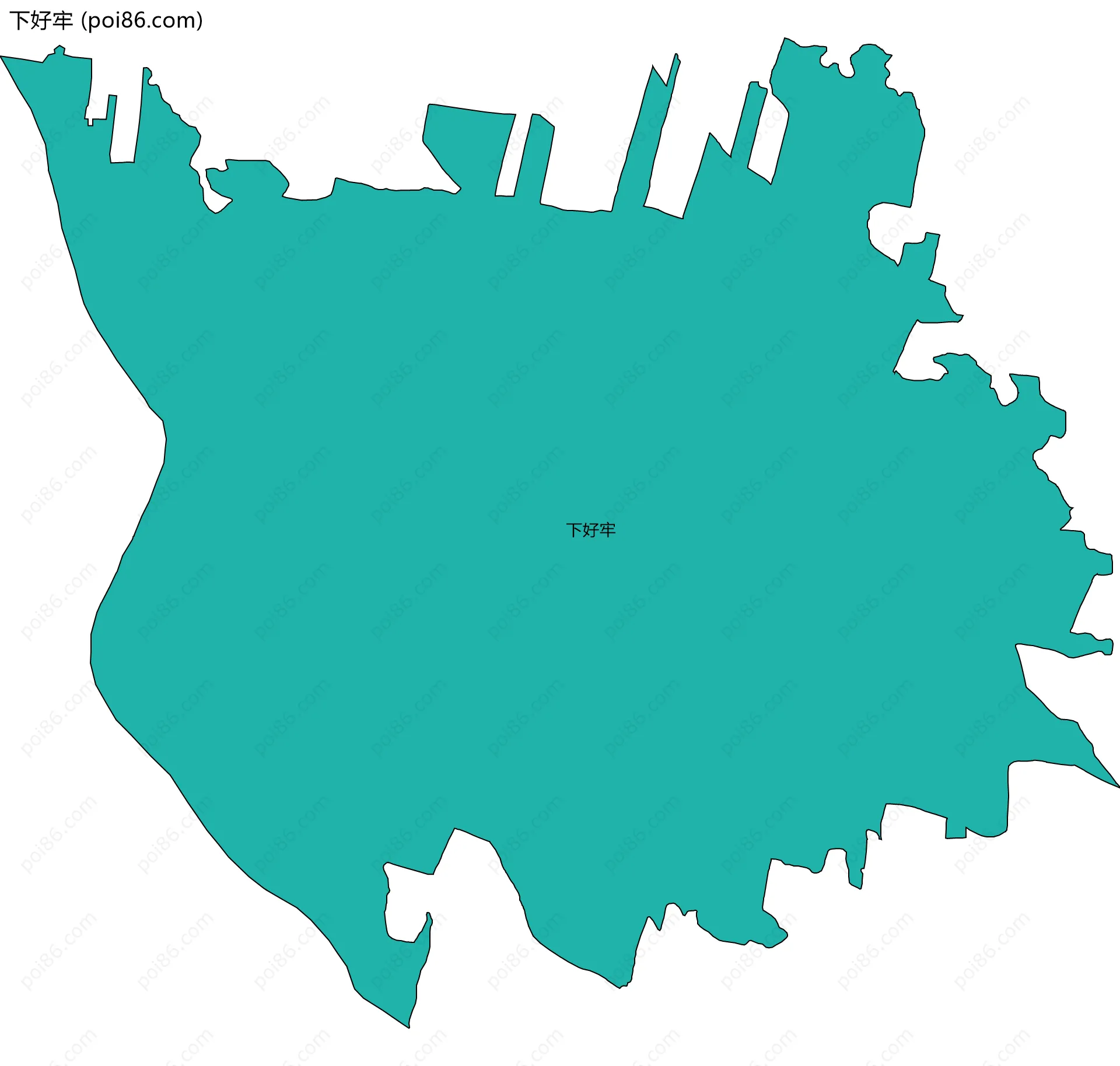 下好牢边界地图
