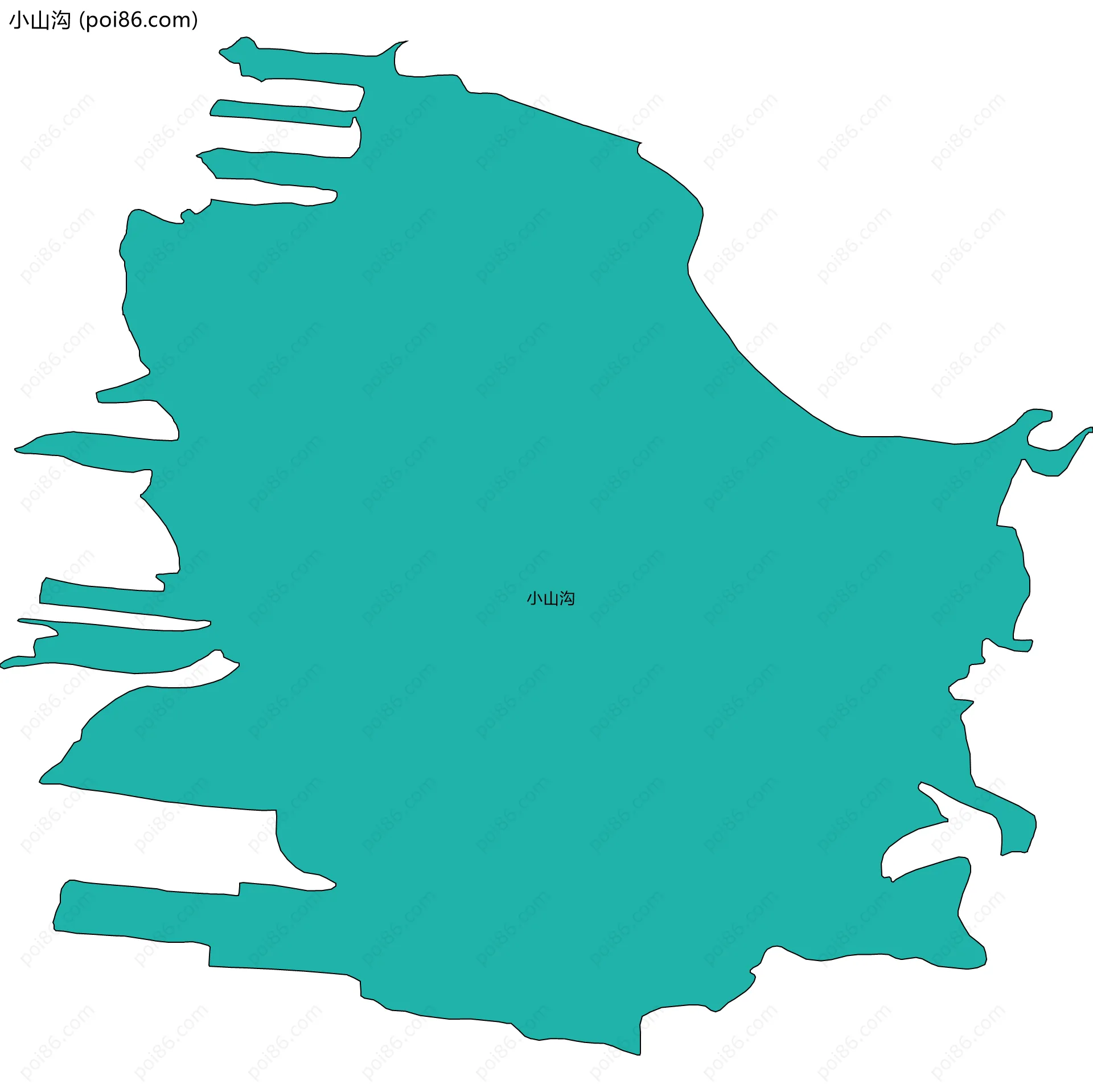 小山沟边界地图