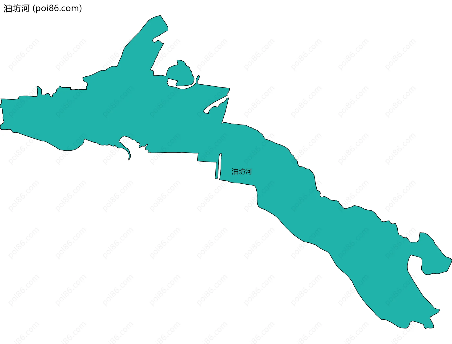油坊河边界地图
