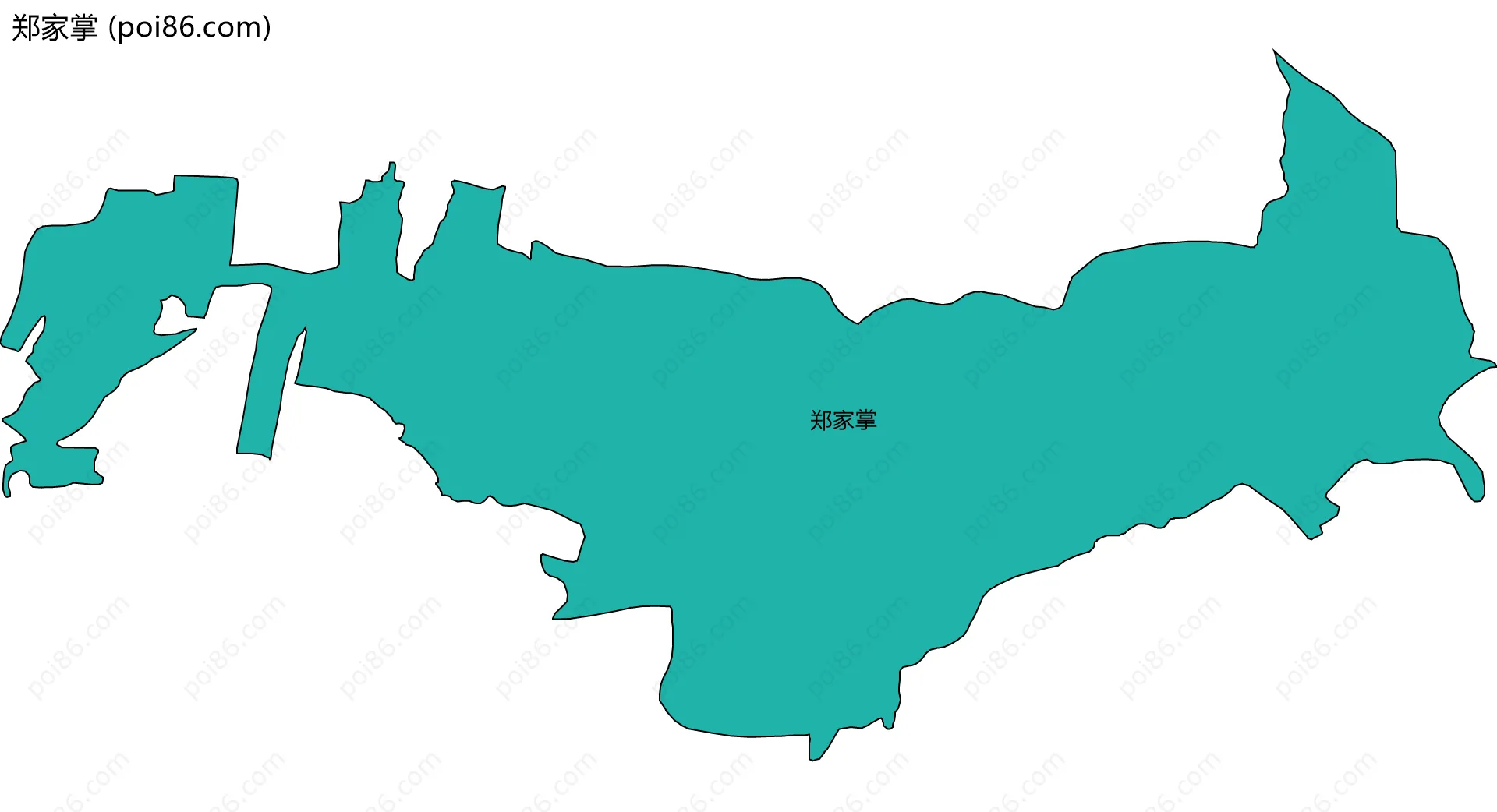 郑家掌边界地图