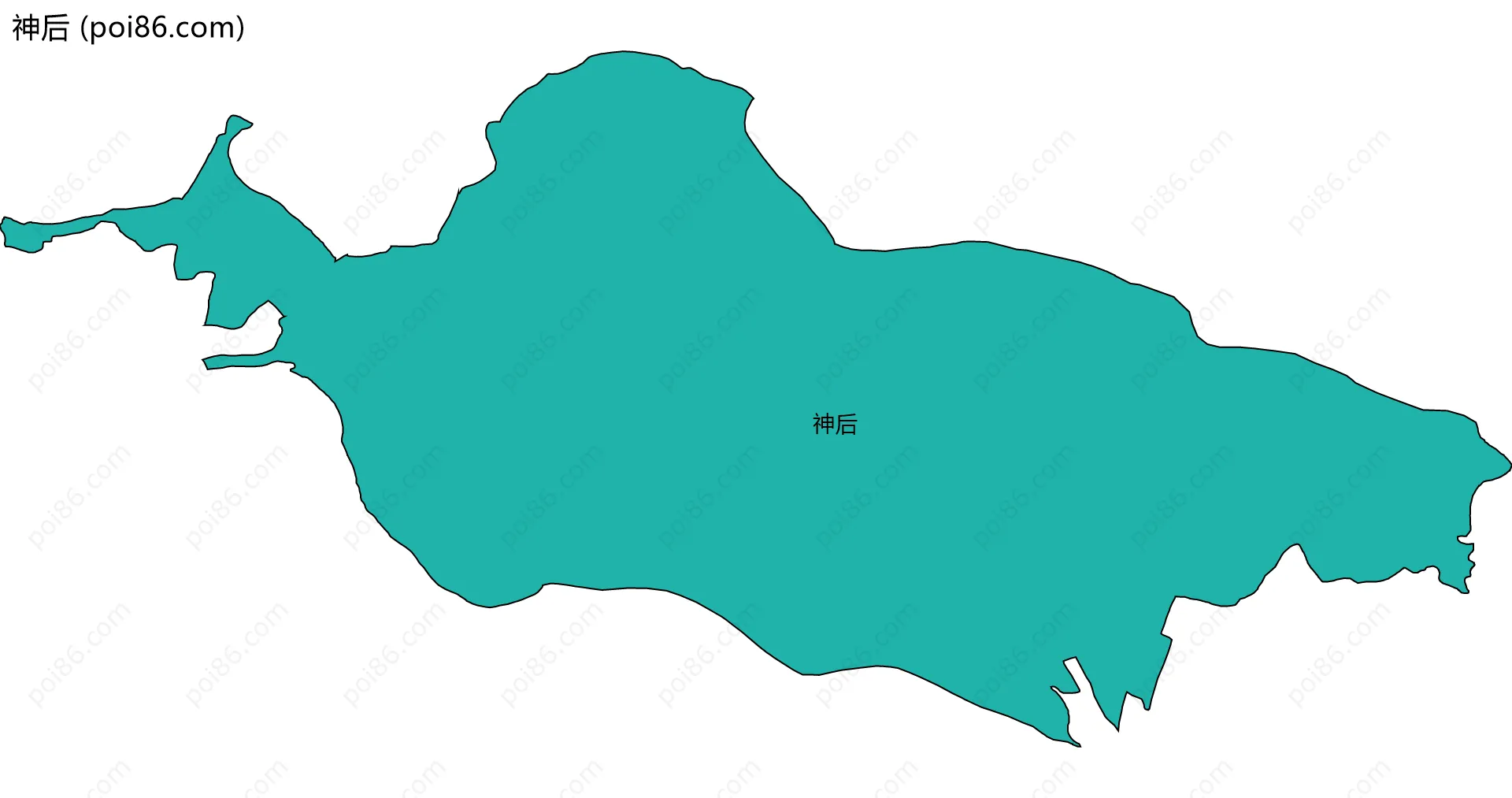 神后边界地图