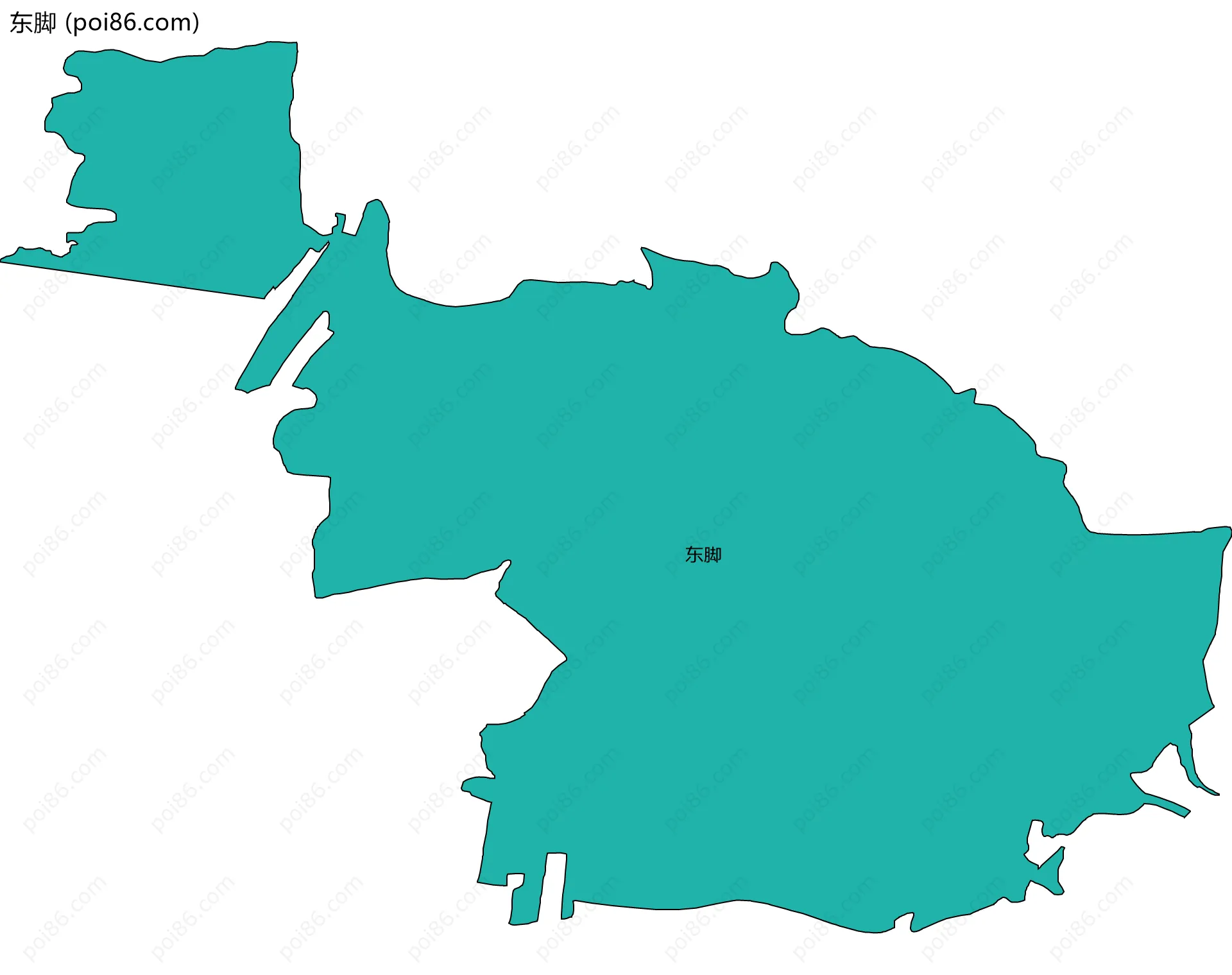 东脚边界地图