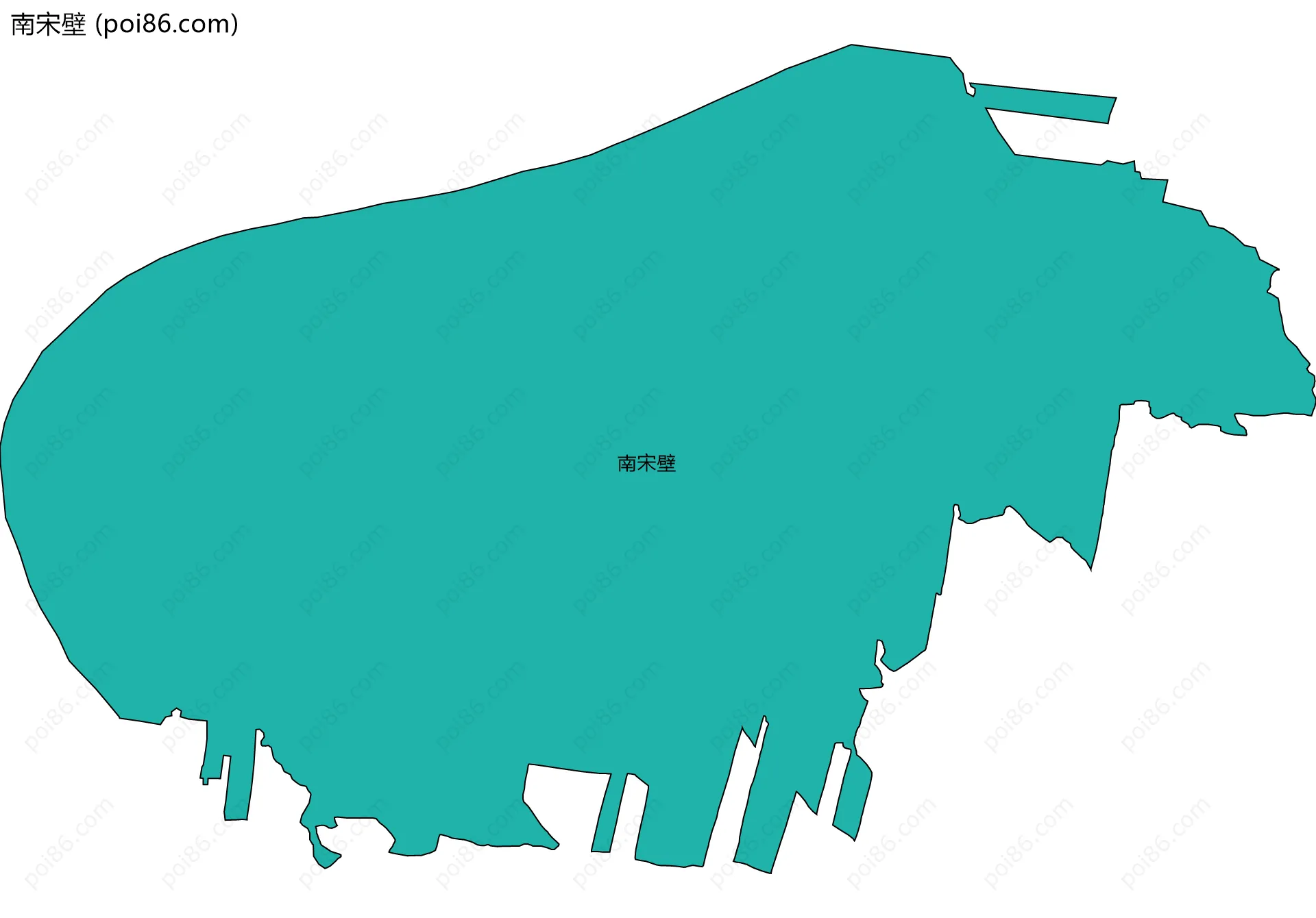 南宋壁边界地图