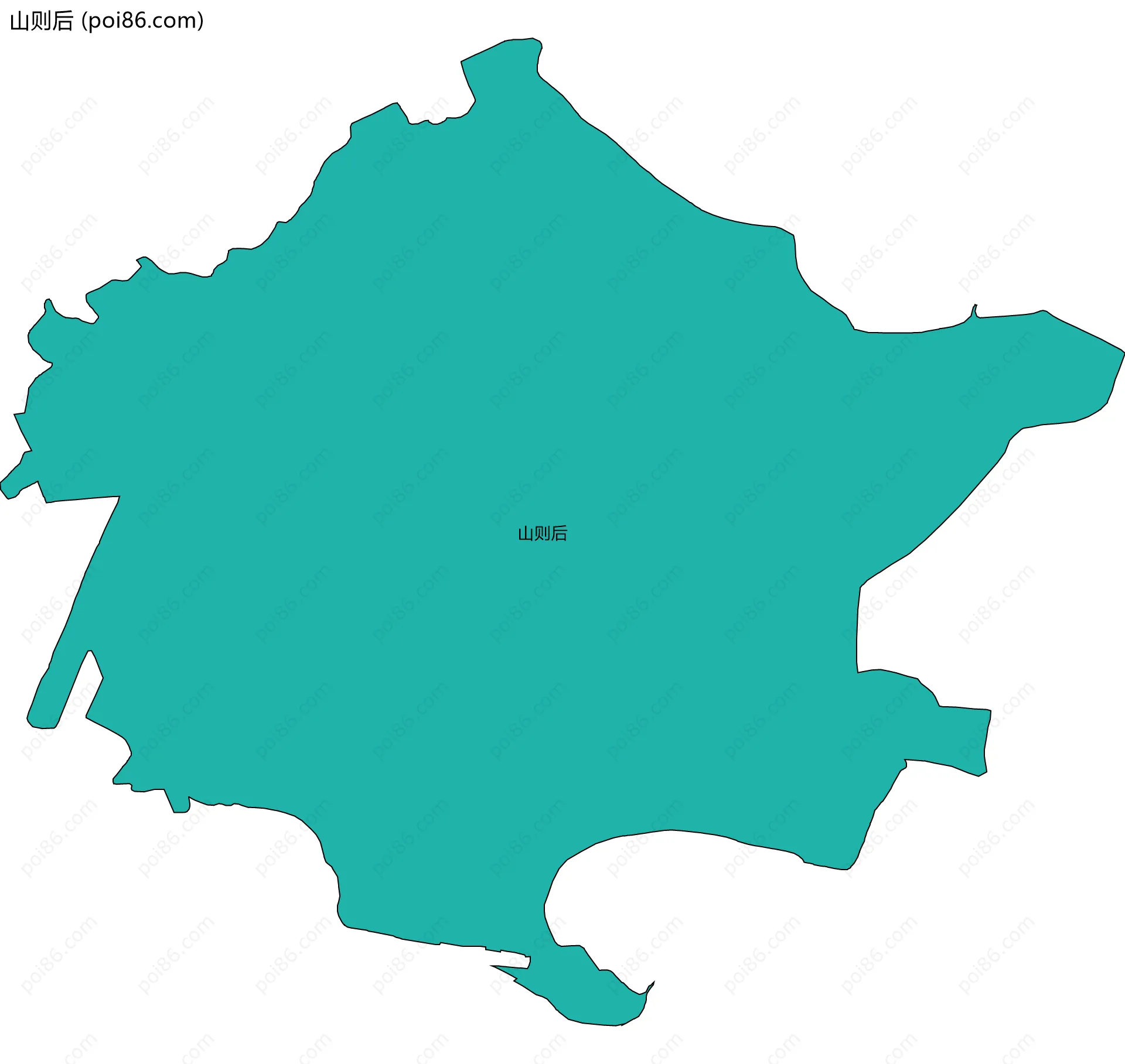 山则后边界地图