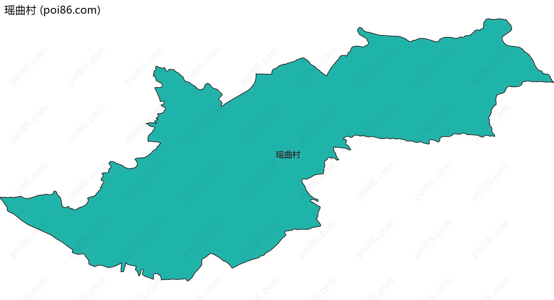 瑶曲村边界地图