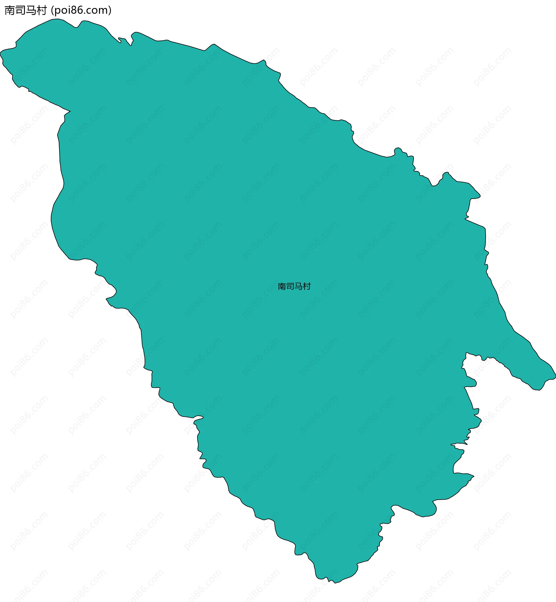 南司马村边界地图