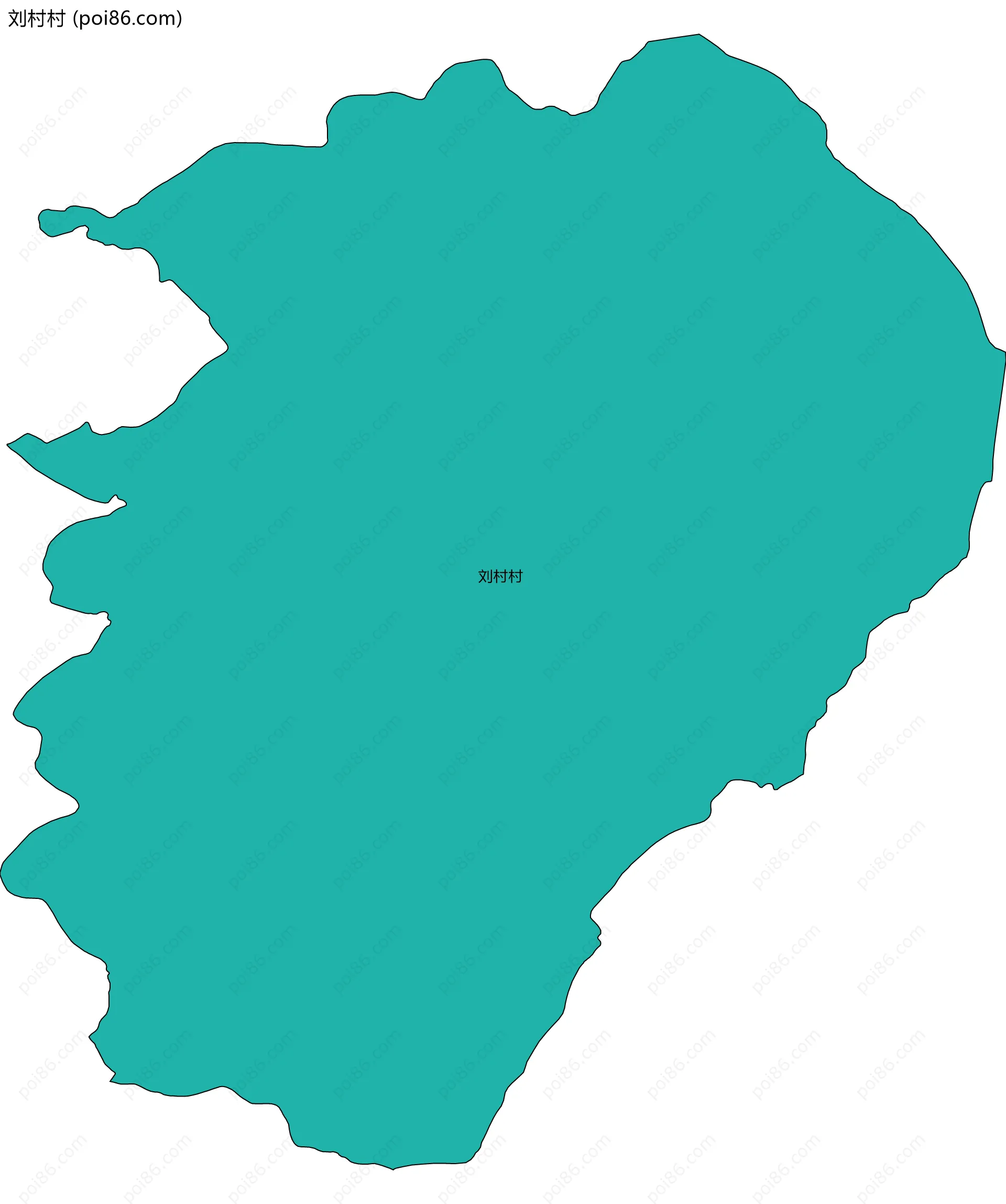 刘村村边界地图