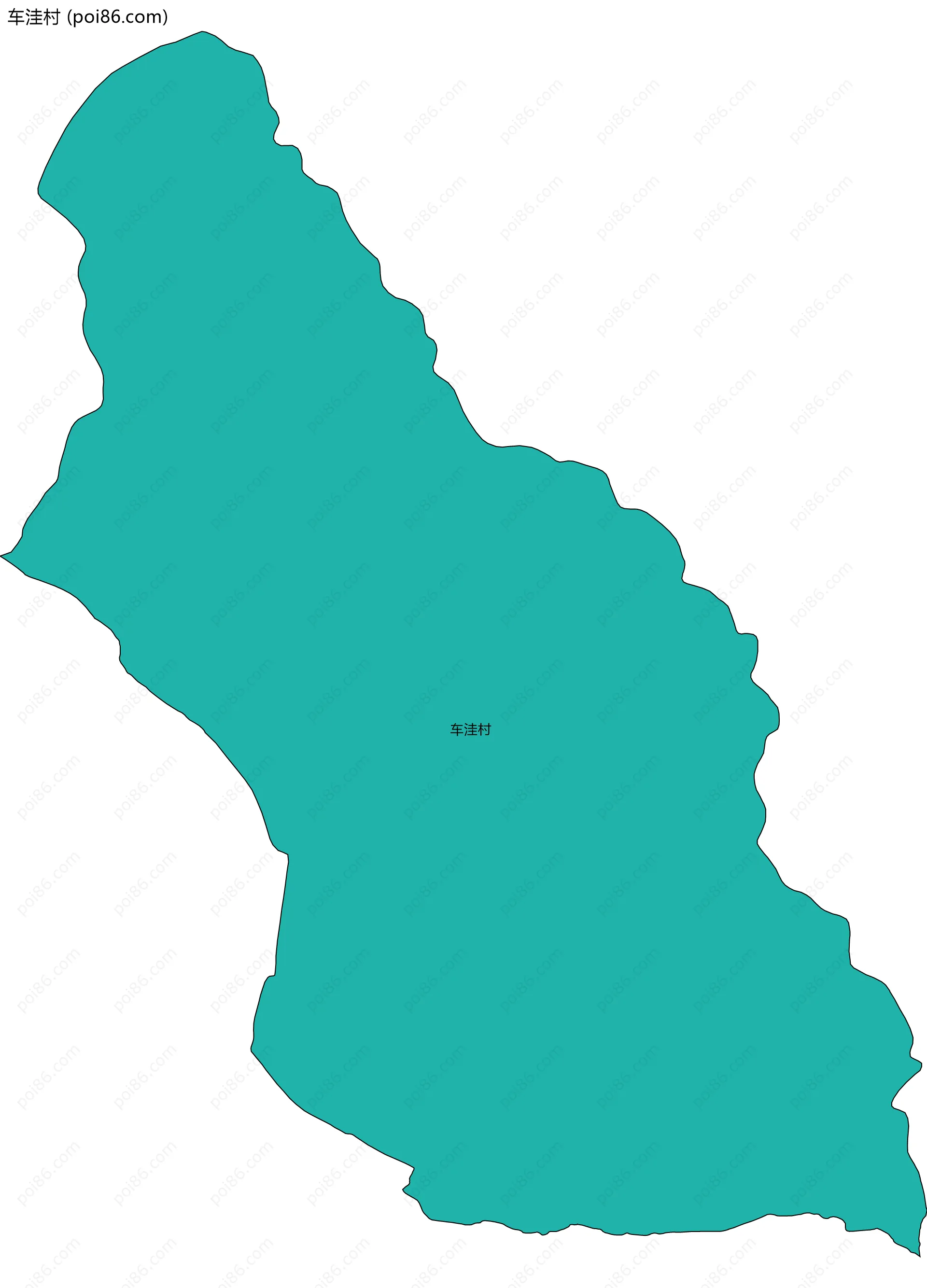 车洼村边界地图