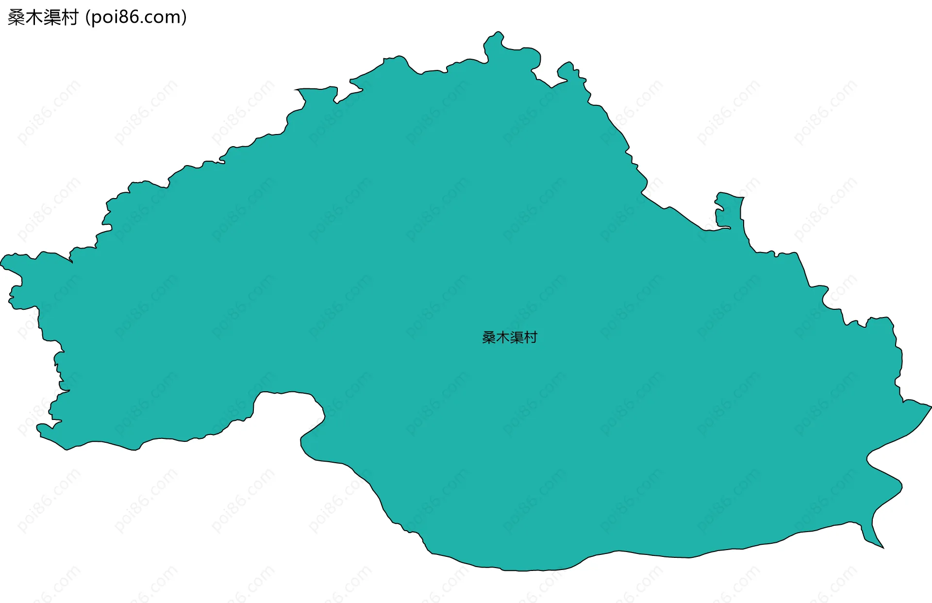 桑木渠村边界地图