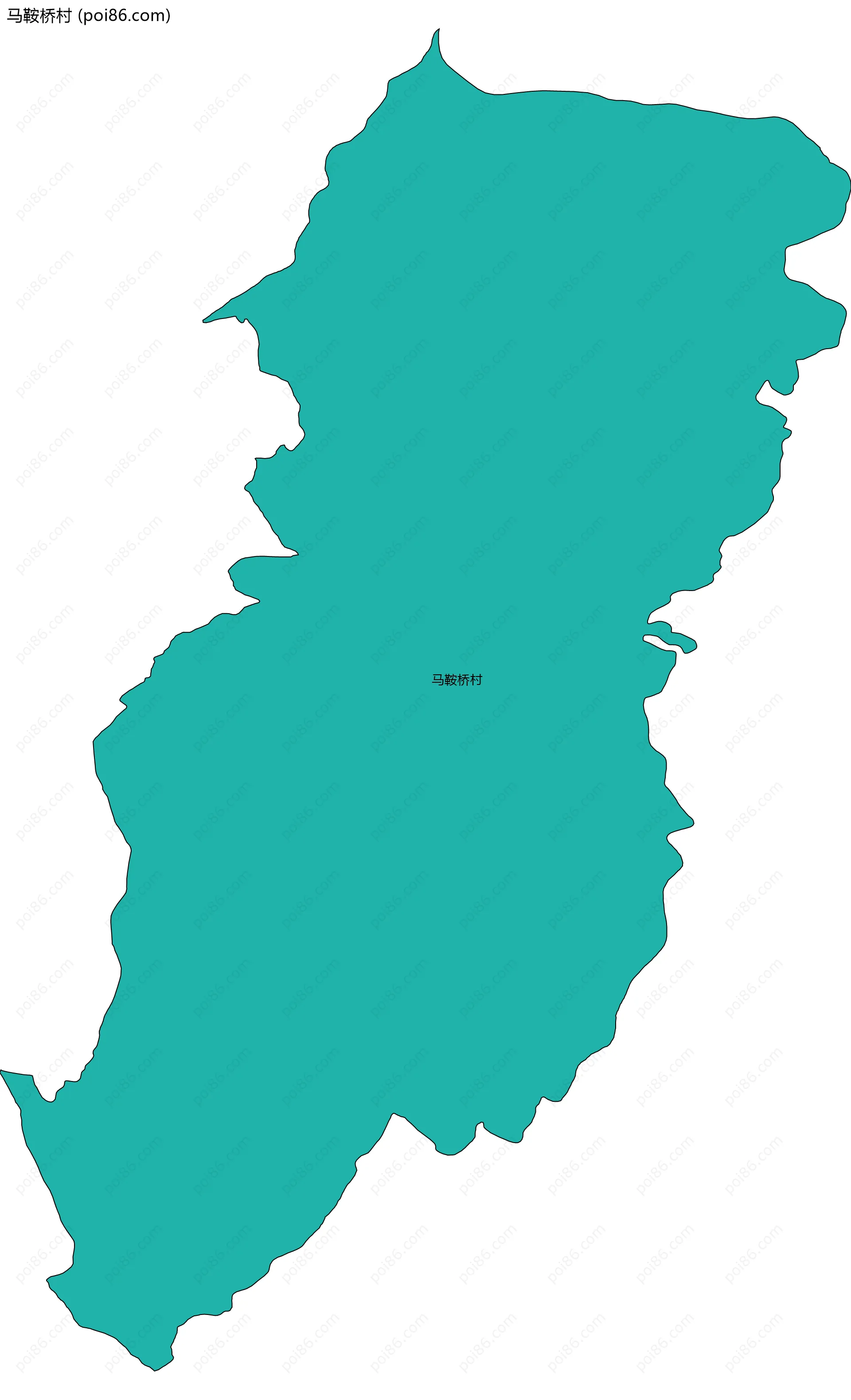 马鞍桥村边界地图