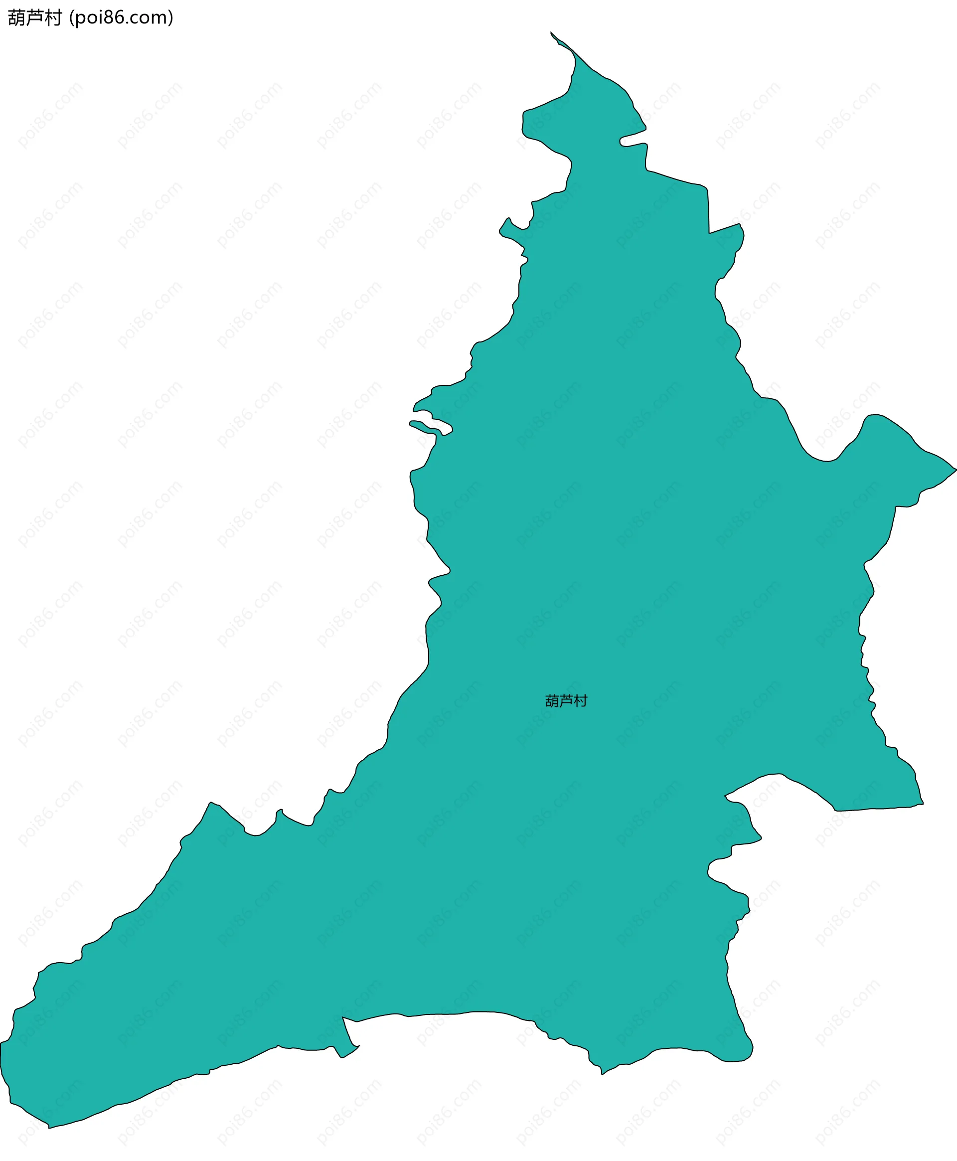 葫芦村边界地图