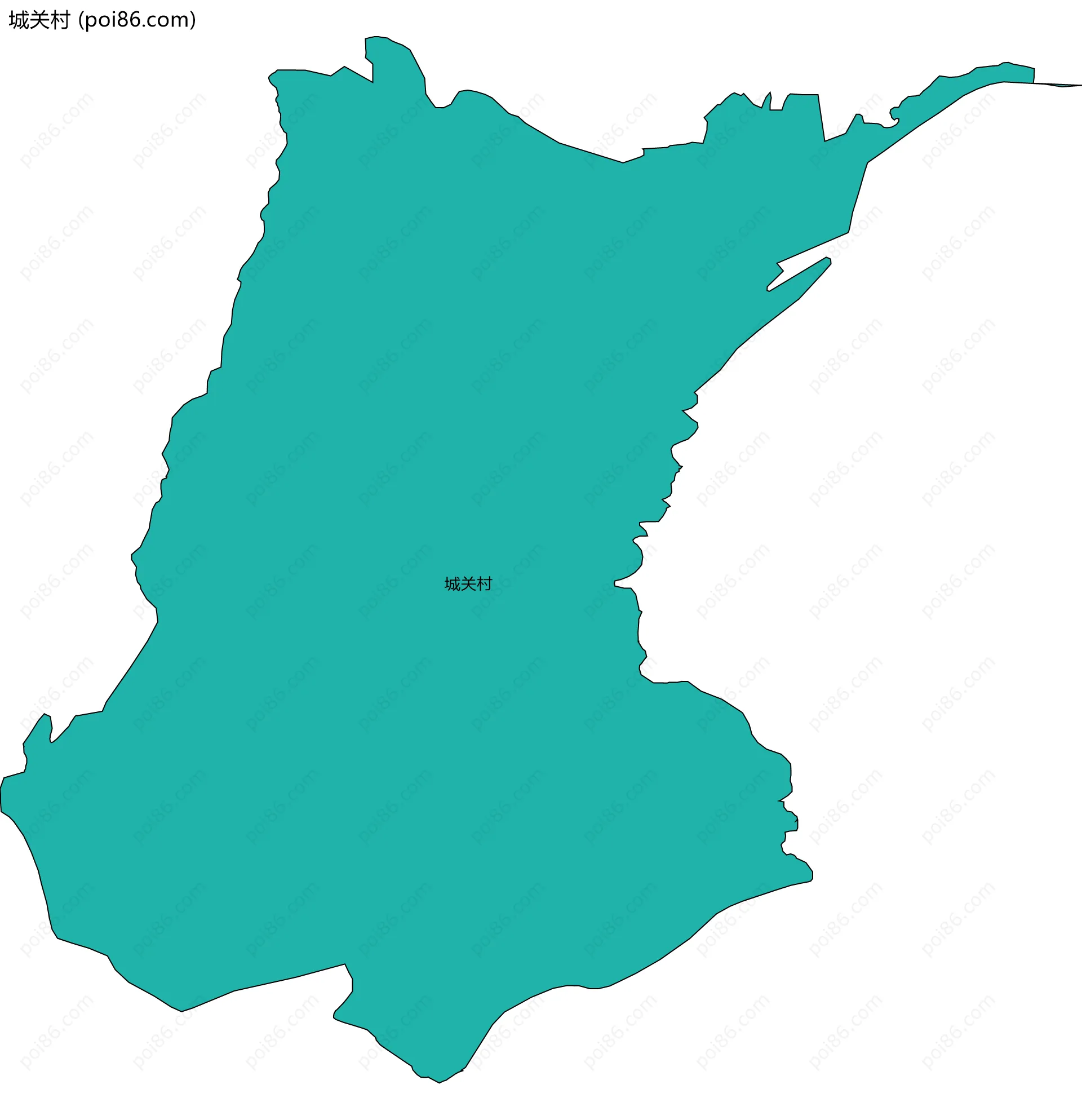 城关村边界地图