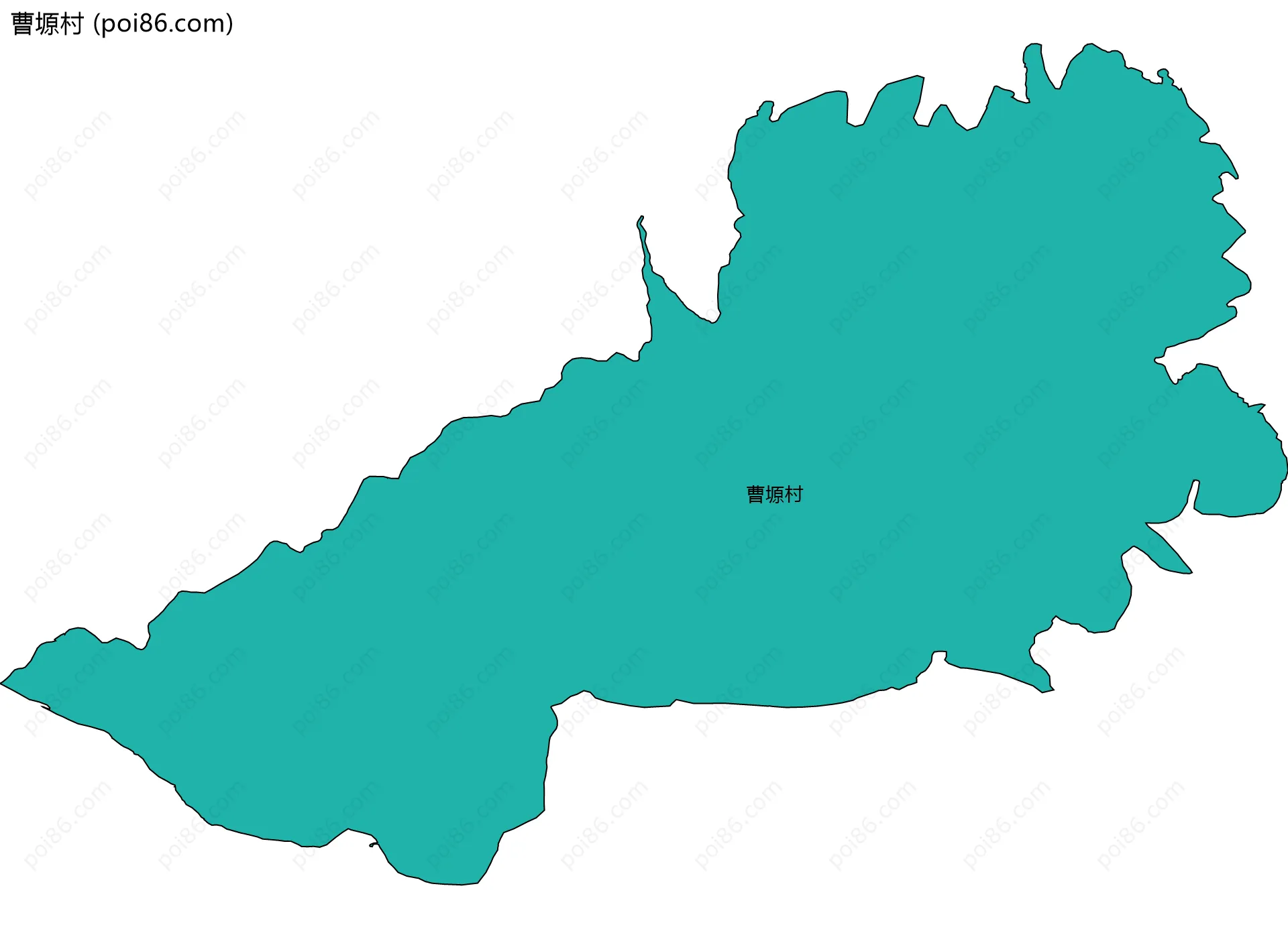 曹塬村边界地图