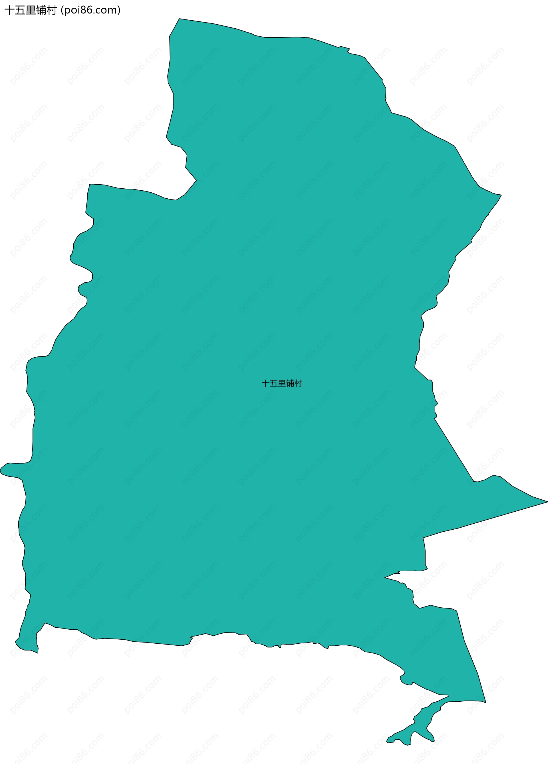 十五里铺村边界地图